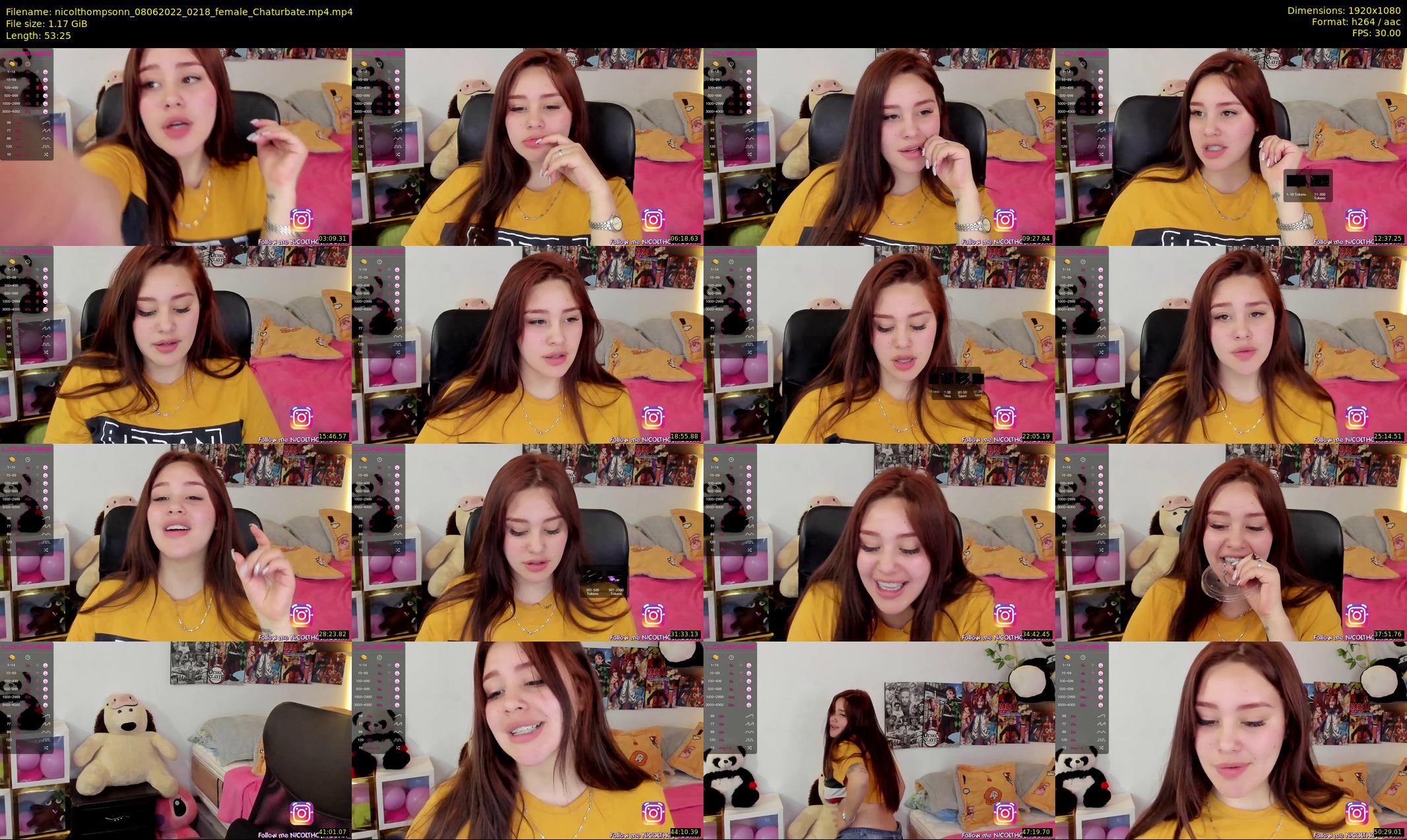 nicolthompsonn — 54 minute Chaturbate female cam show recording, 1080p, Jun 8, 2022