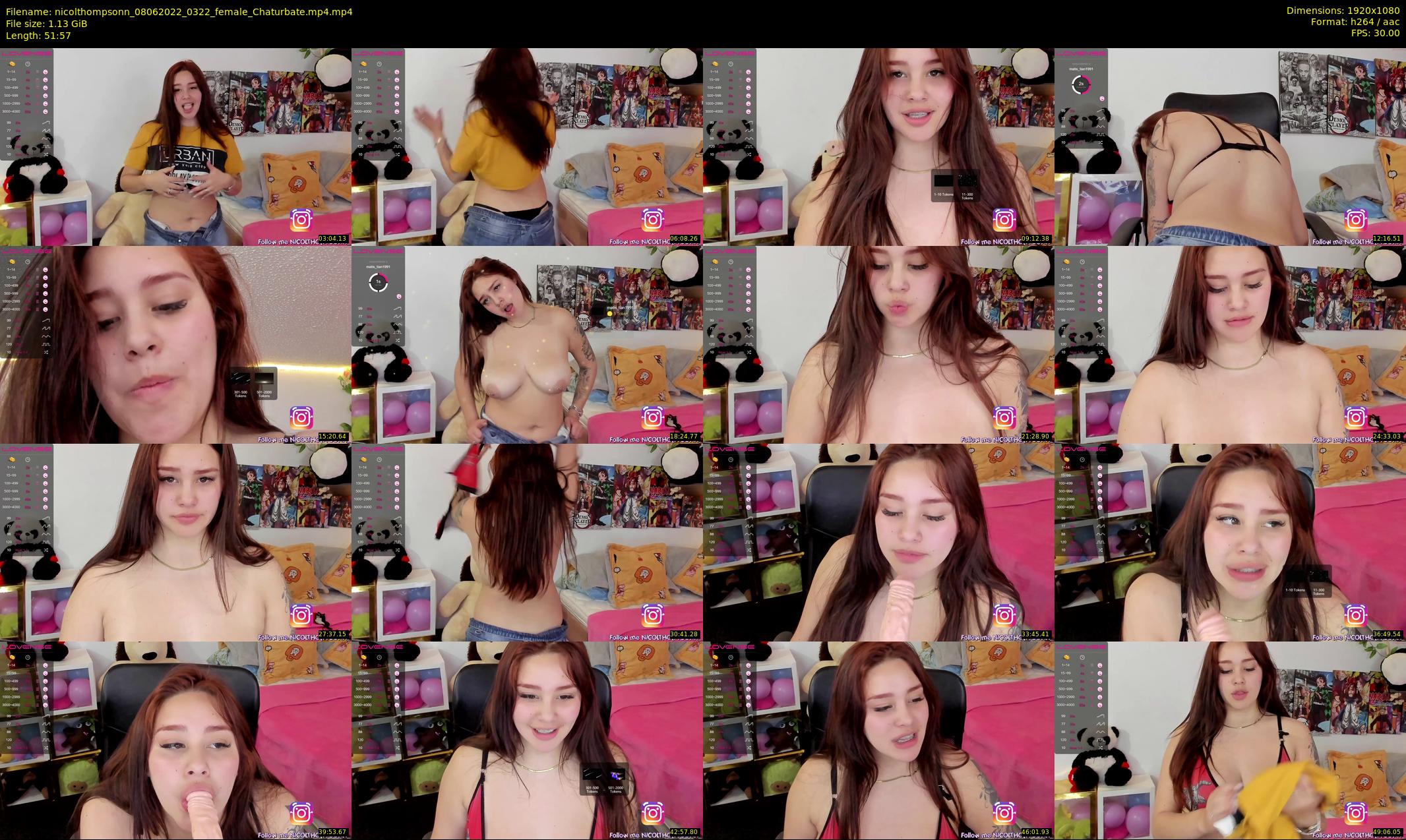 nicolthompsonn — 52 minute Chaturbate female cam show recording, 1080p, Jun 8, 2022