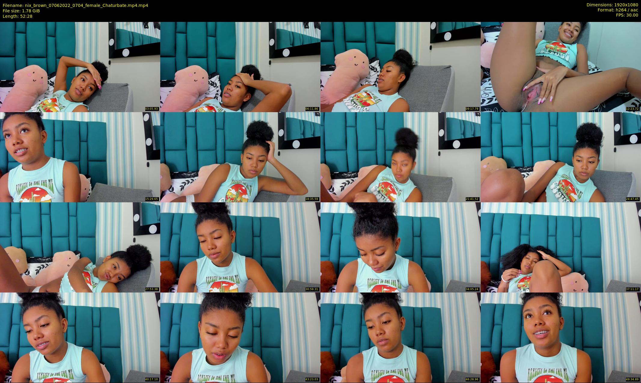 nix_brown — 53 minute Chaturbate female cam show recording, 1080p, Jun 7, 2022