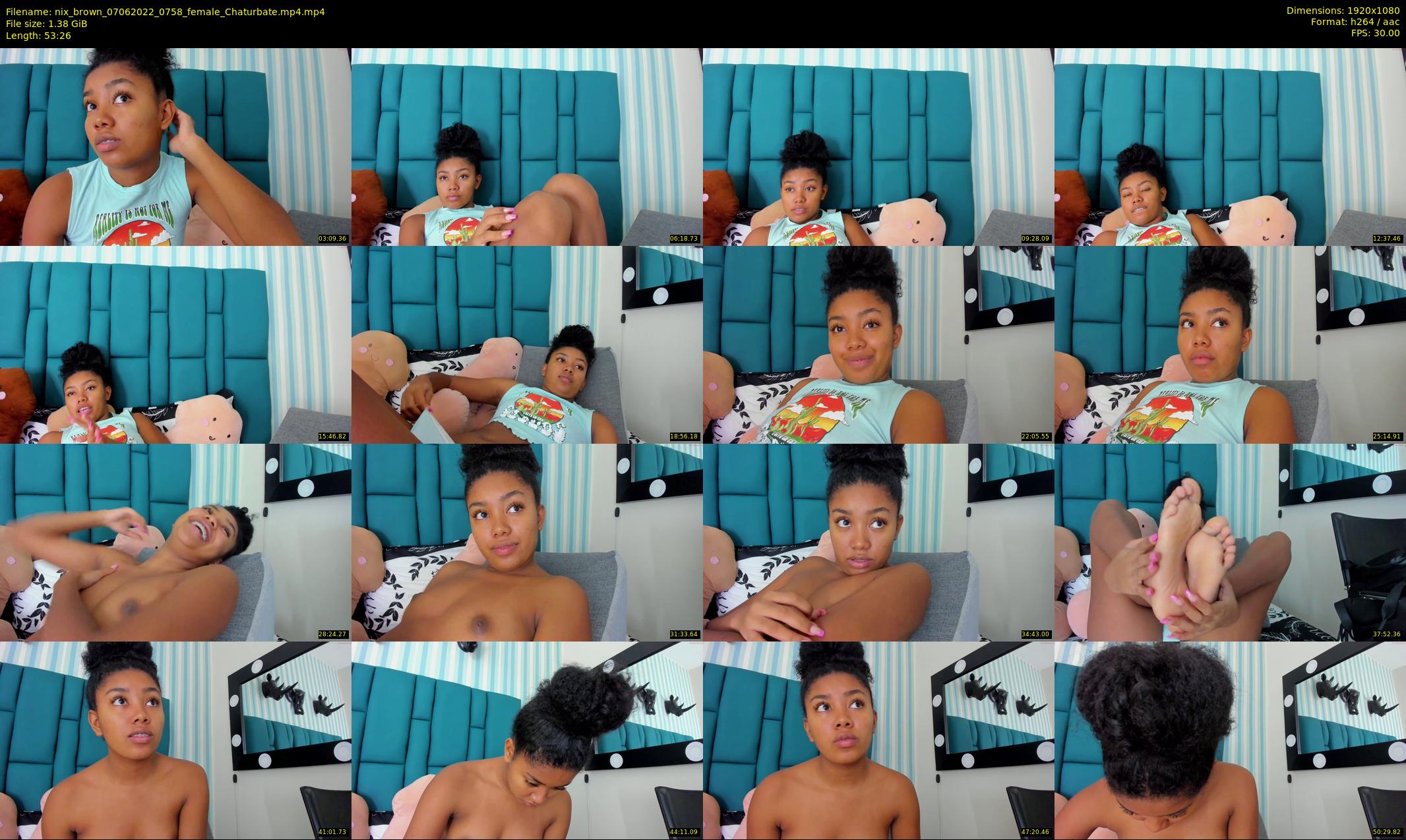 nix_brown — 54 minute Chaturbate female cam show recording, 1080p, Jun 7, 2022