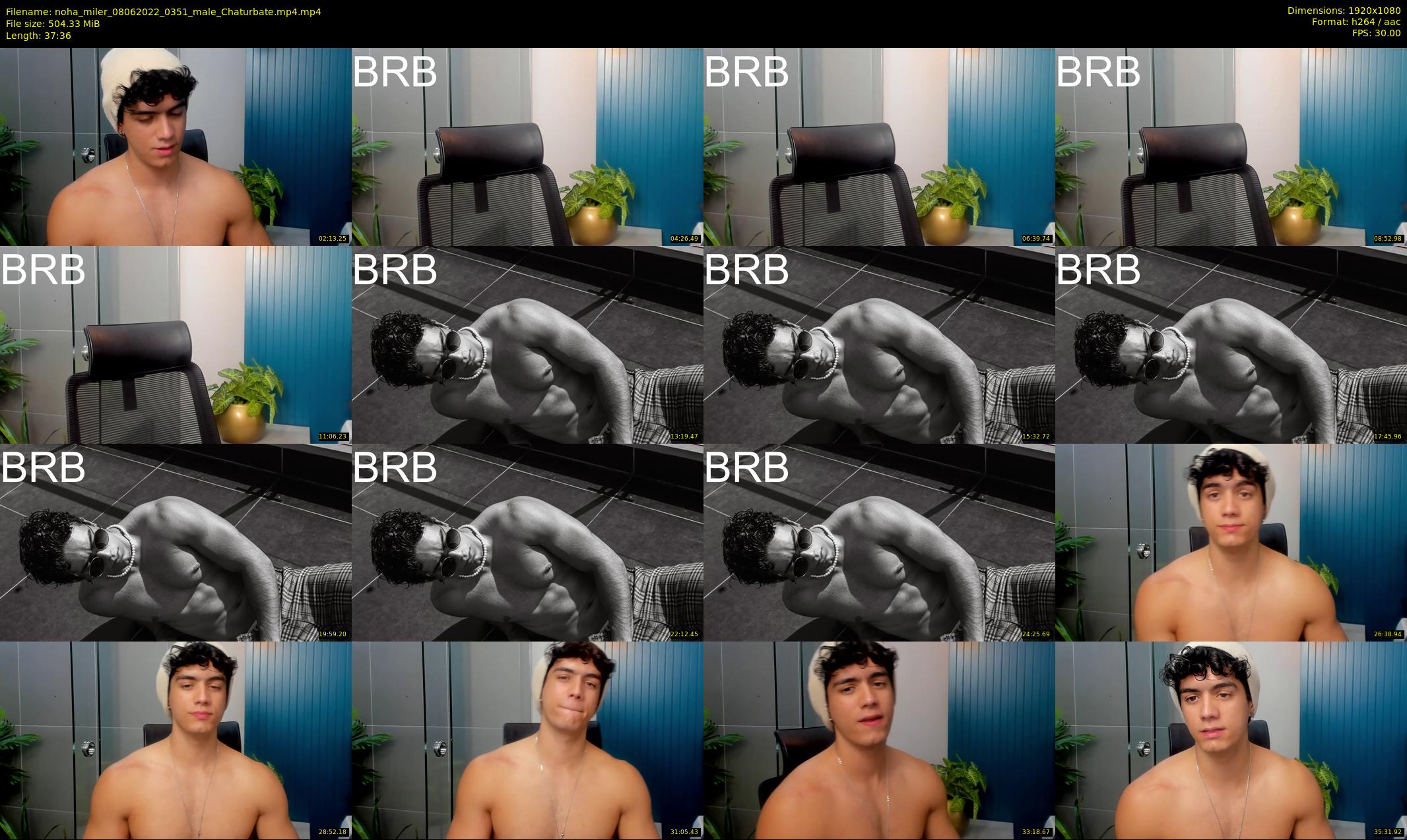 noha_miler — 38 minute Chaturbate male cam show recording, 1080p, Jun 8, 2022