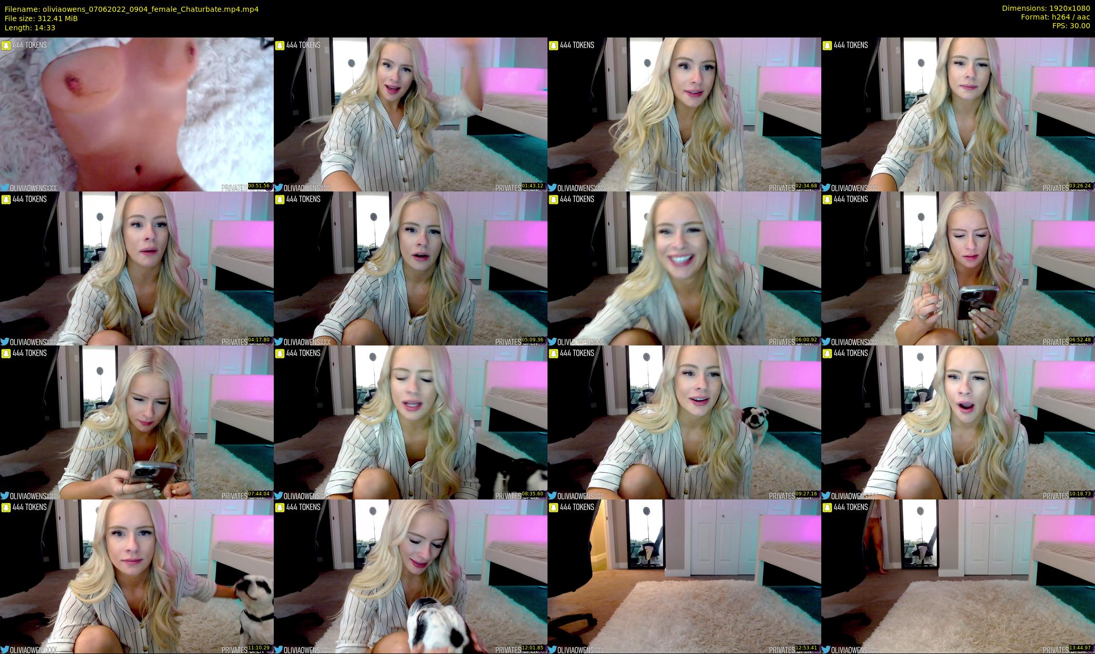 oliviaowens — 15 minute Chaturbate female cam show recording, 1080p, Jun 7, 2022