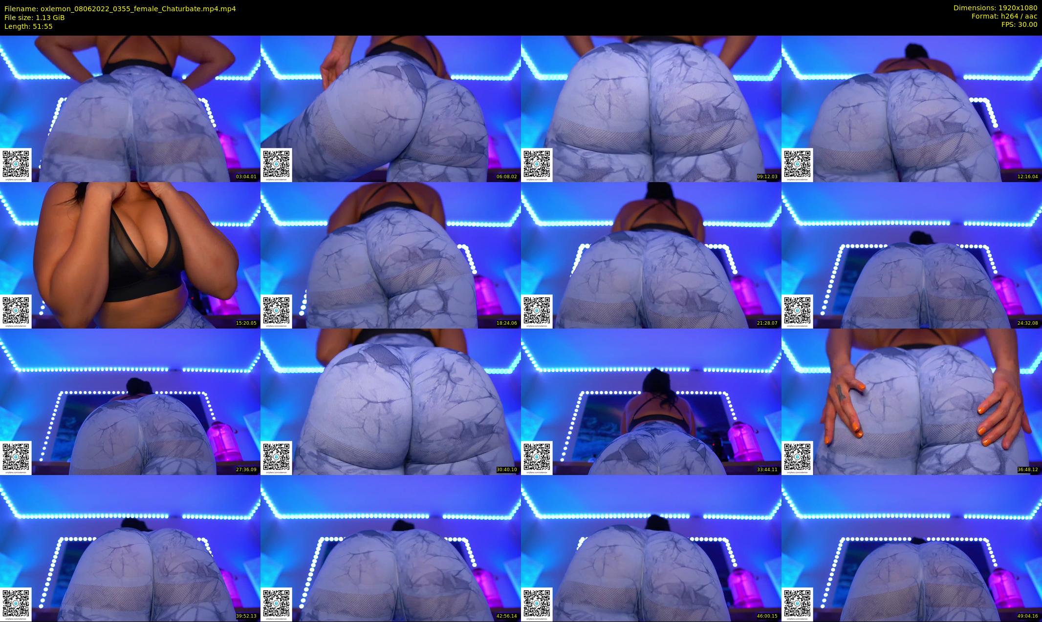 oxlemon — 52 minute Chaturbate female cam show recording, 1080p, Jun 8, 2022