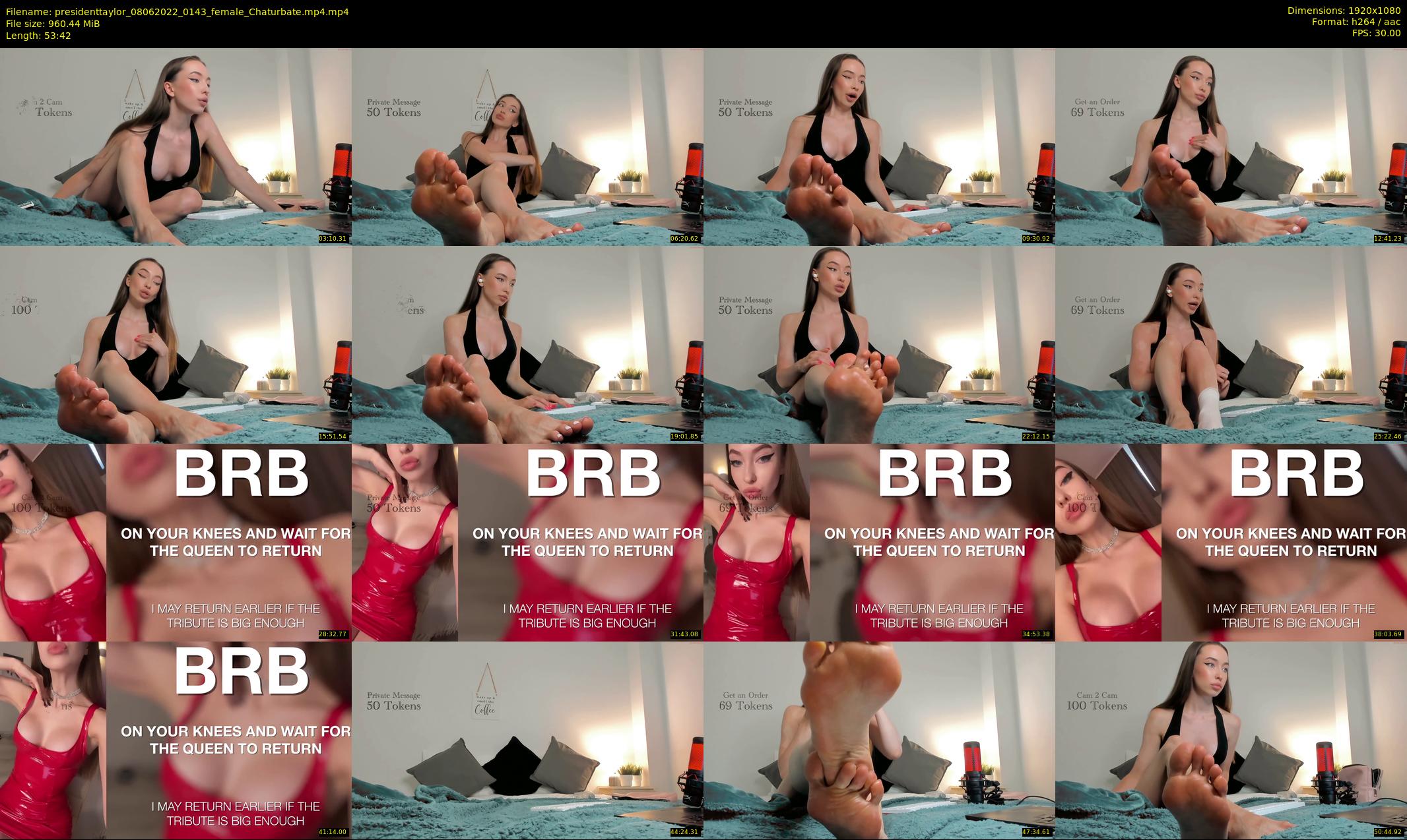 presidenttaylor — 54 minute Chaturbate female cam show recording, 1080p, Jun 8, 2022