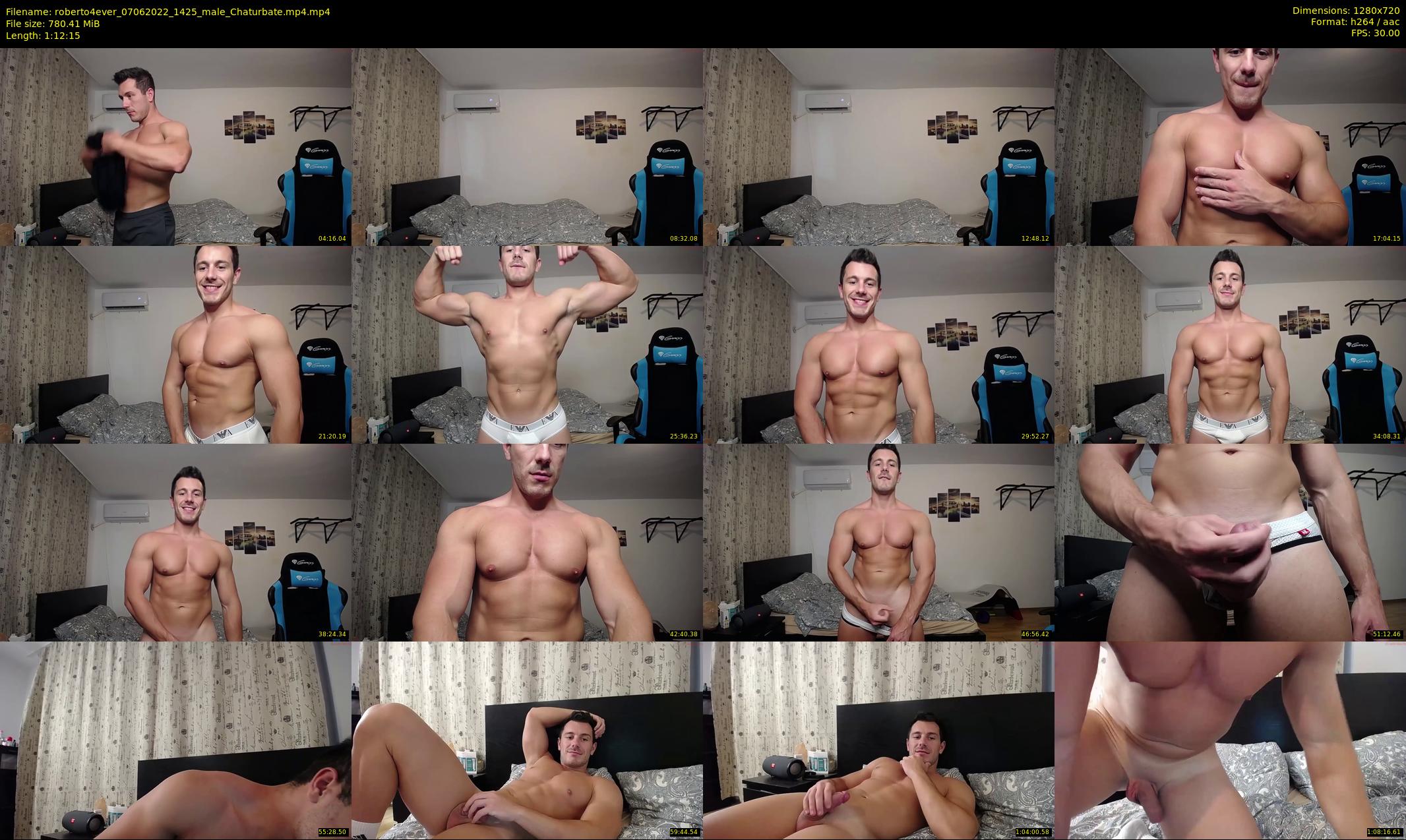 roberto4ever — 73 minute Chaturbate male cam show recording, 720p, Jun 7, 2022