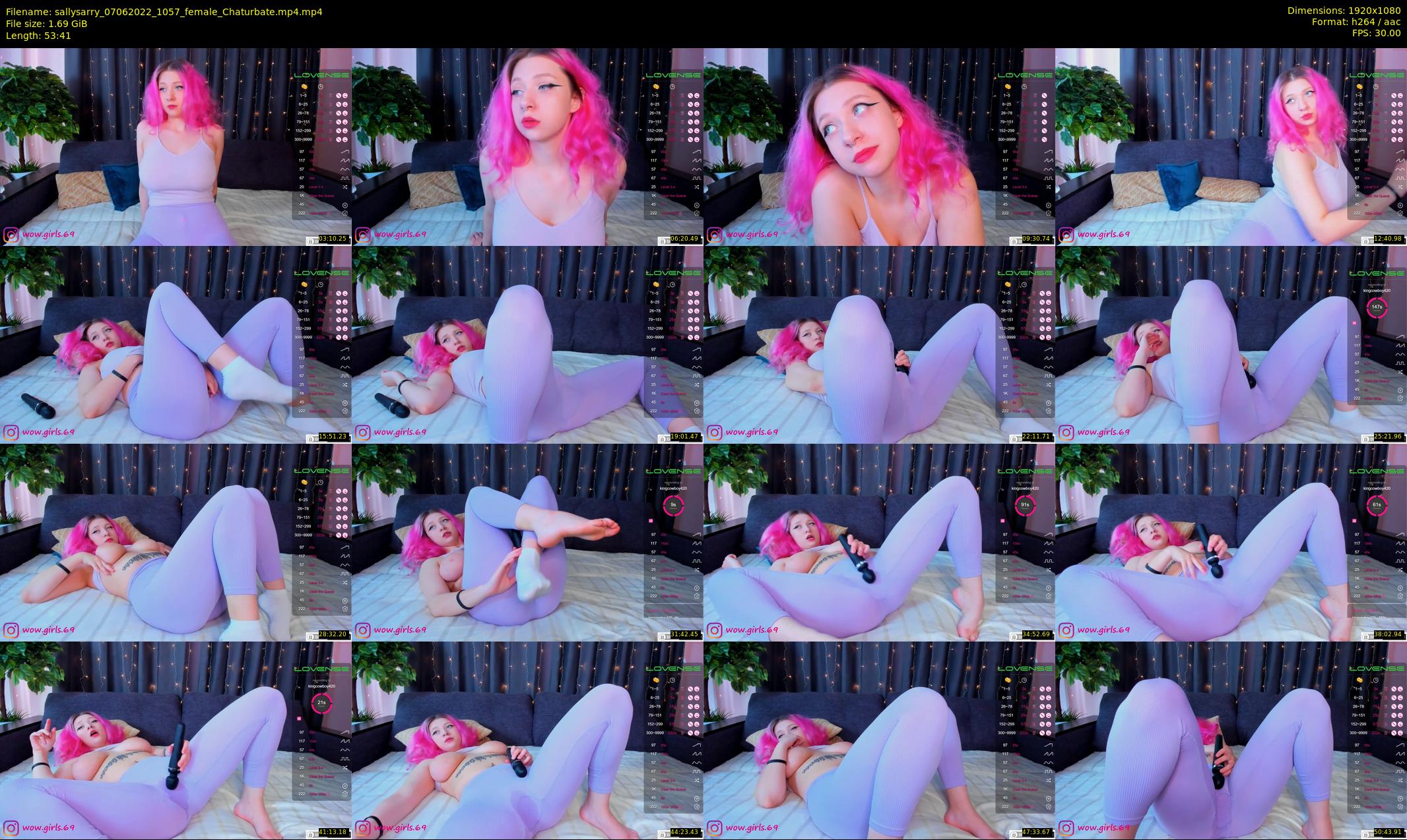 sallysarry — 54 minute Chaturbate couple cam show recording, 1080p, Jun 7, 2022