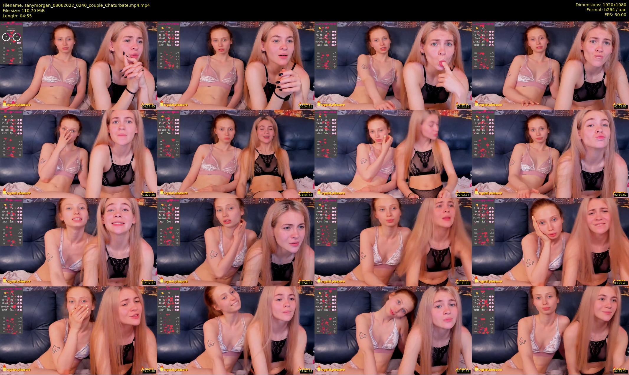 sanymorgan — 5 minute Chaturbate couple cam show recording, 1080p, Jun 8, 2022