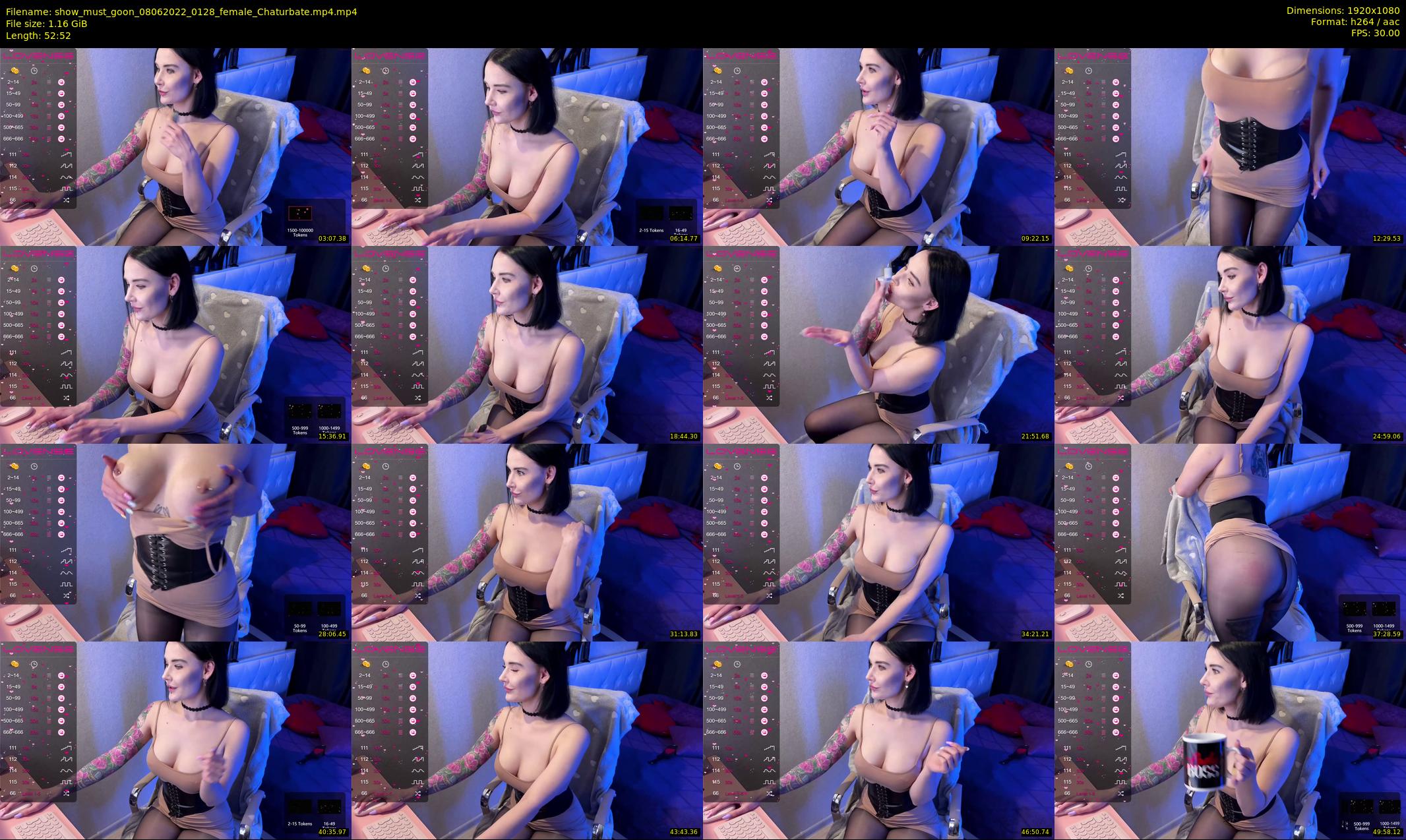 show_must_goon — 53 minute Chaturbate female cam show recording, 1080p, Jun 8, 2022