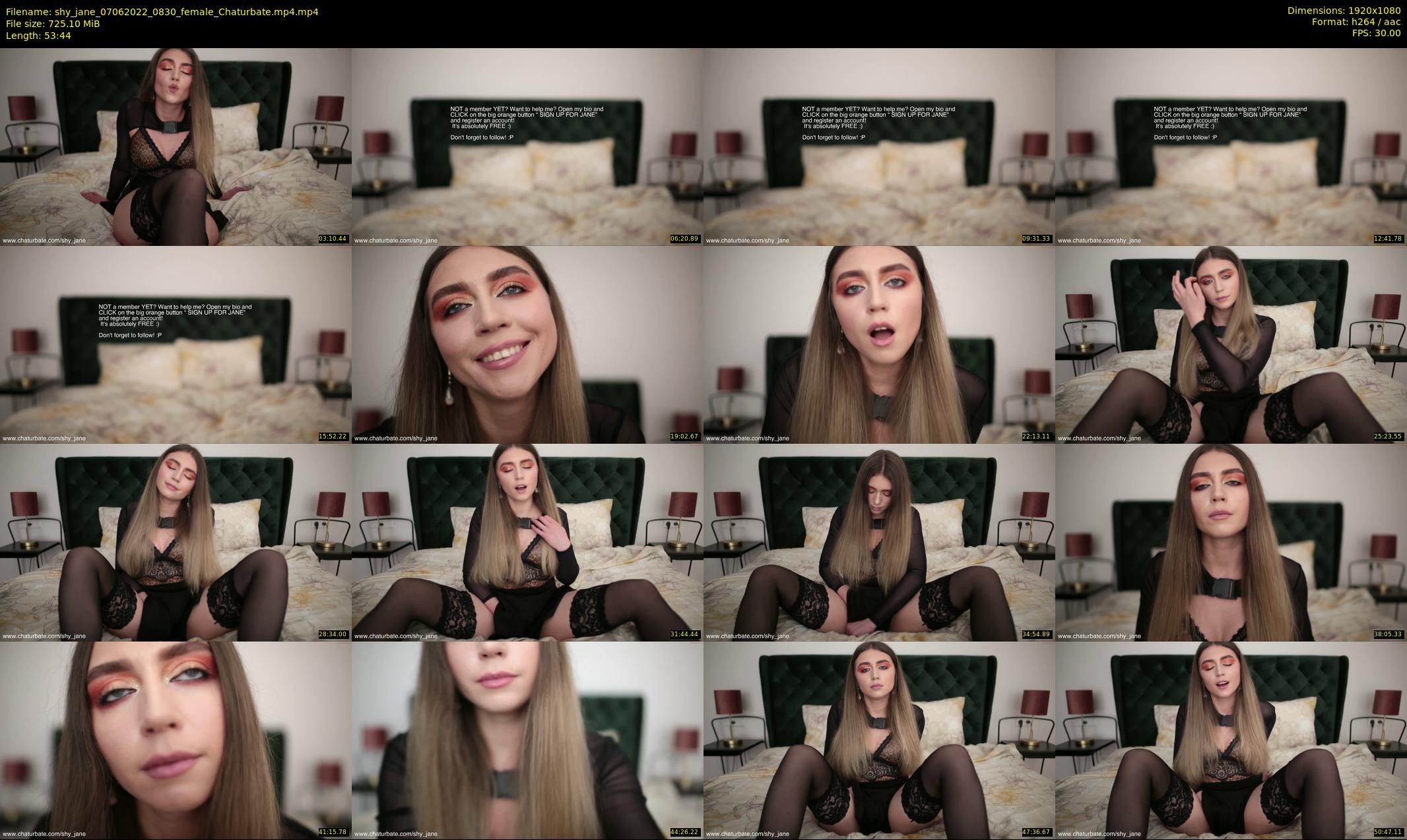 shy_jane — 54 minute Chaturbate female cam show recording, 1080p, Jun 7, 2022