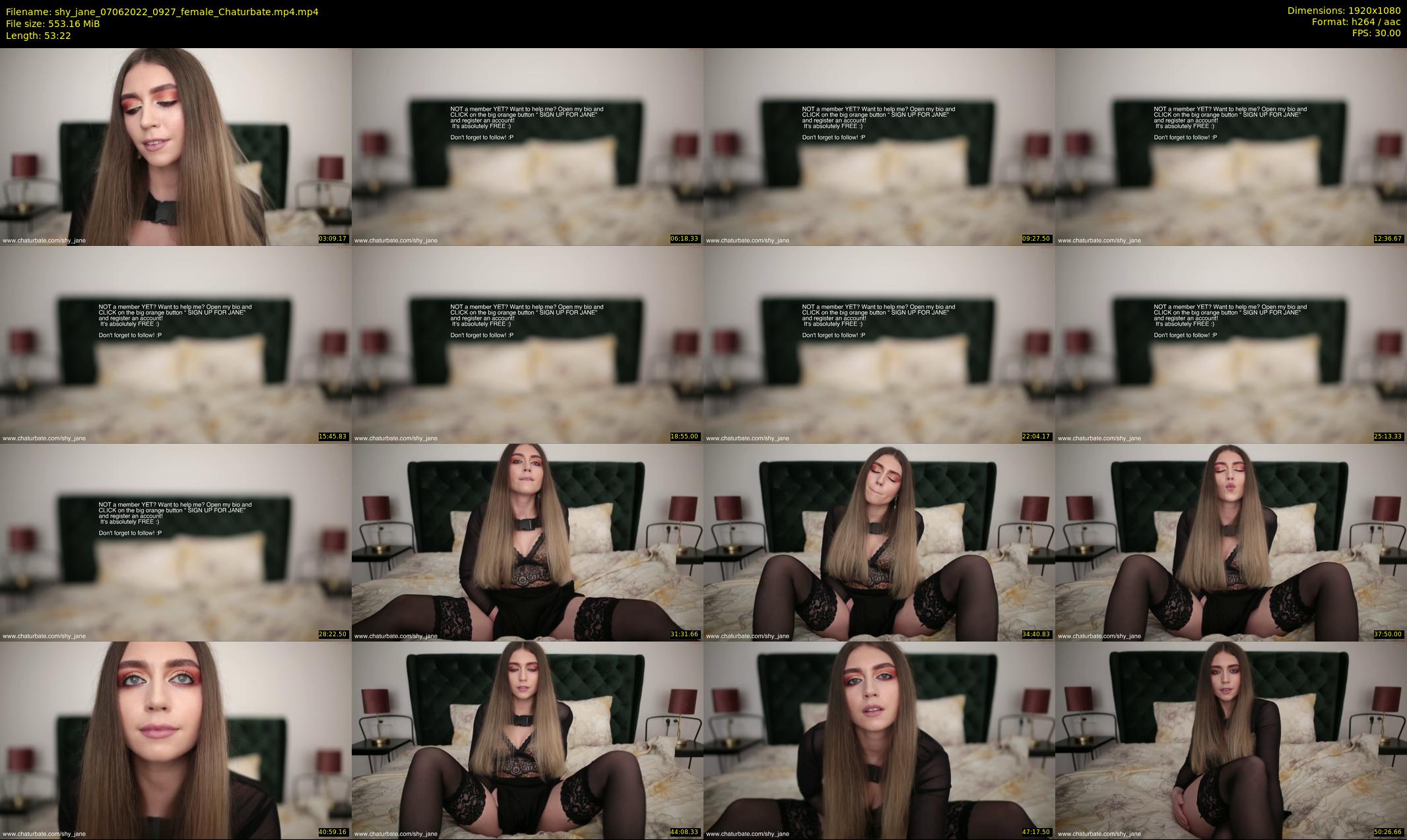 shy_jane — 54 minute Chaturbate female cam show recording, 1080p, Jun 7, 2022