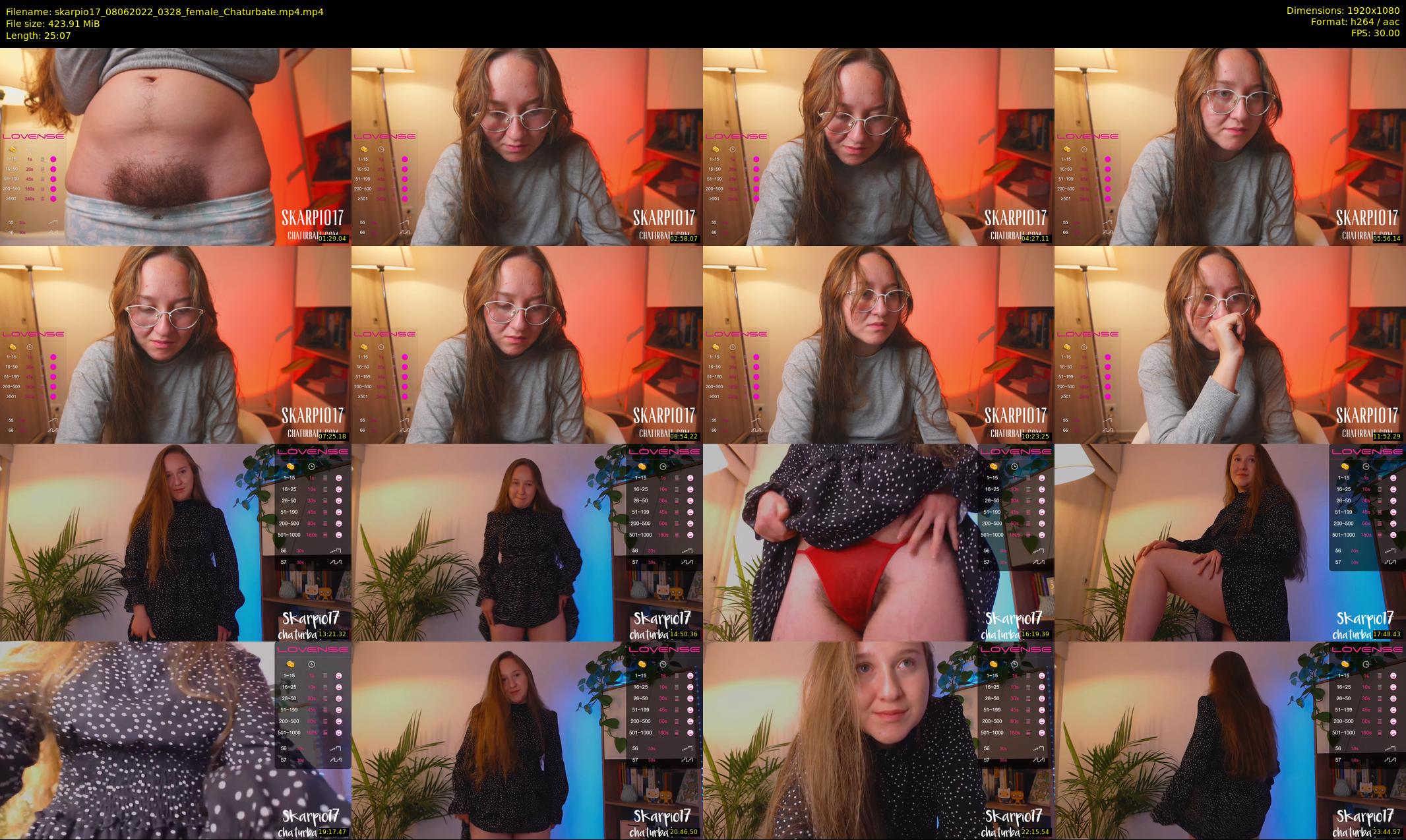 skarpio17 — 26 minute Chaturbate female cam show recording, 1080p, Jun 8, 2022