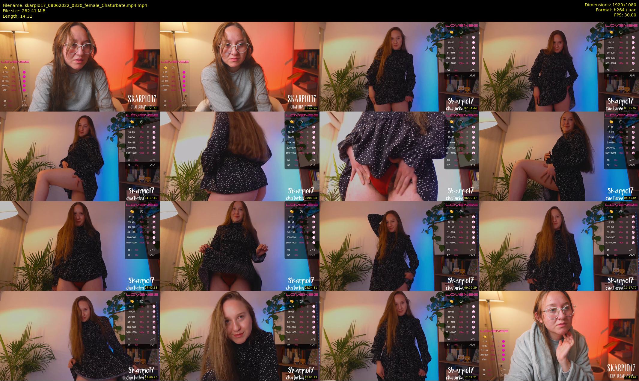 skarpio17 — 15 minute Chaturbate female cam show recording, 1080p, Jun 8, 2022