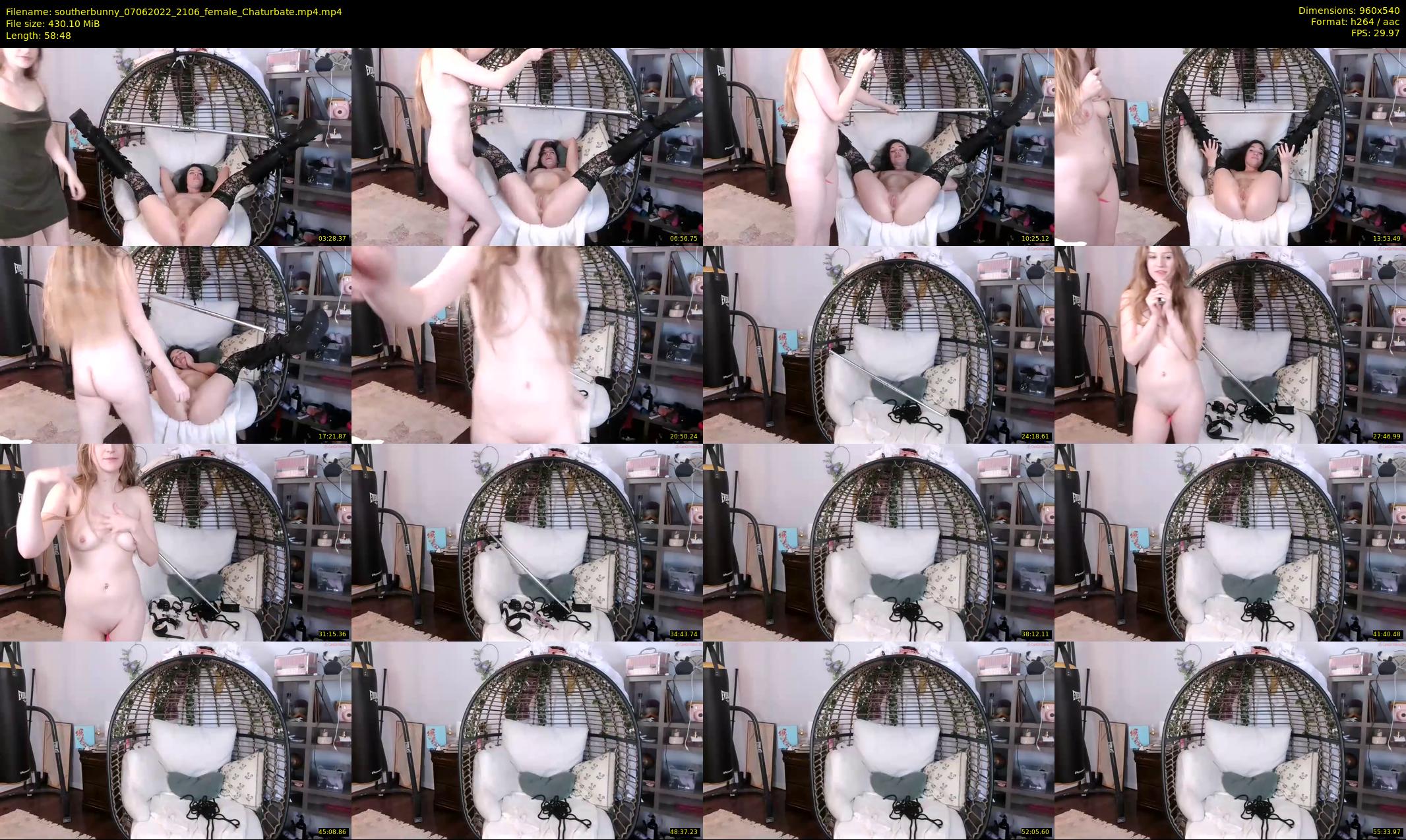 southerbunny — 59 minute Chaturbate female cam show recording, 480p, Jun 7, 2022