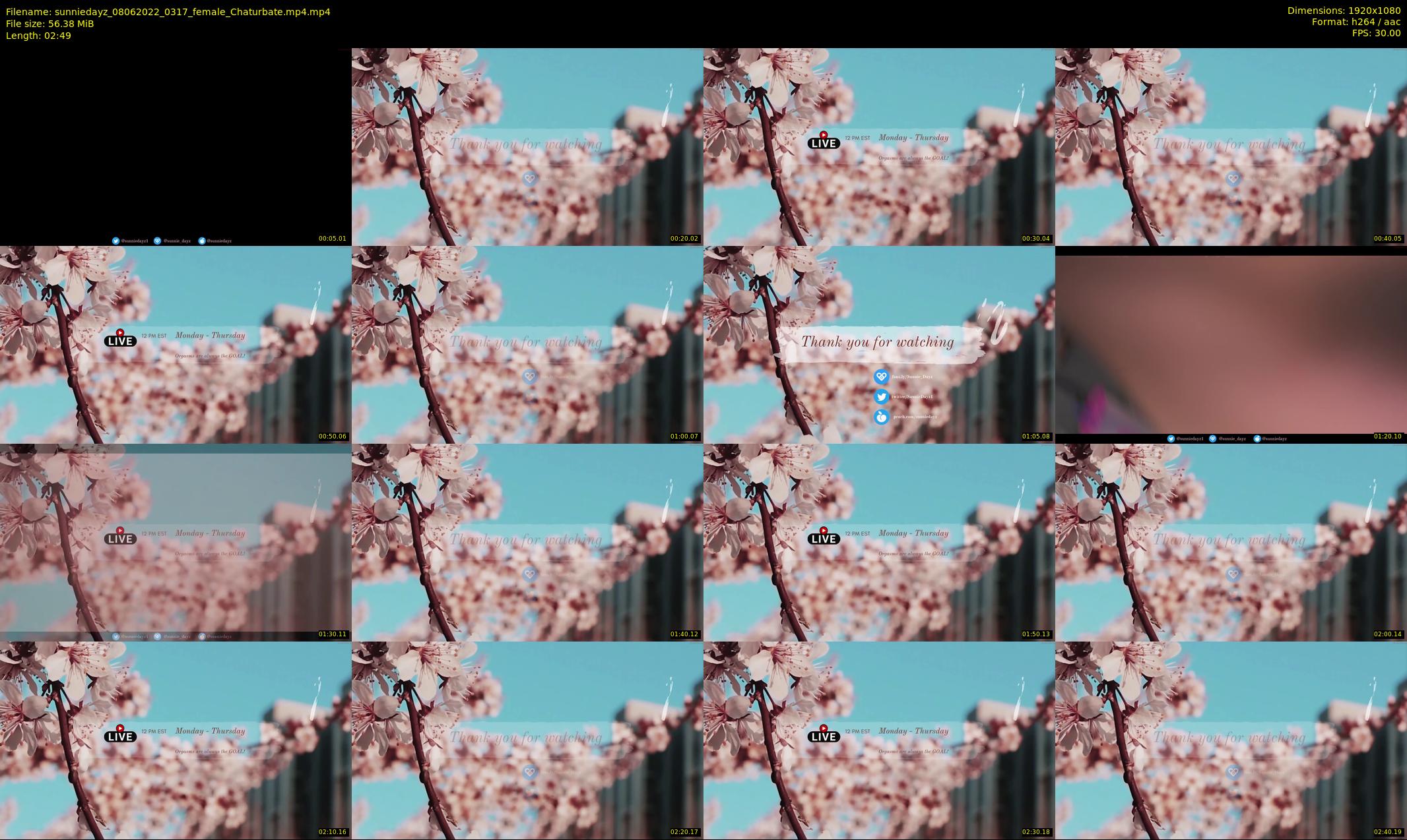 sunniedayz — 3 minute Chaturbate female cam show recording, 1080p, Jun 8, 2022