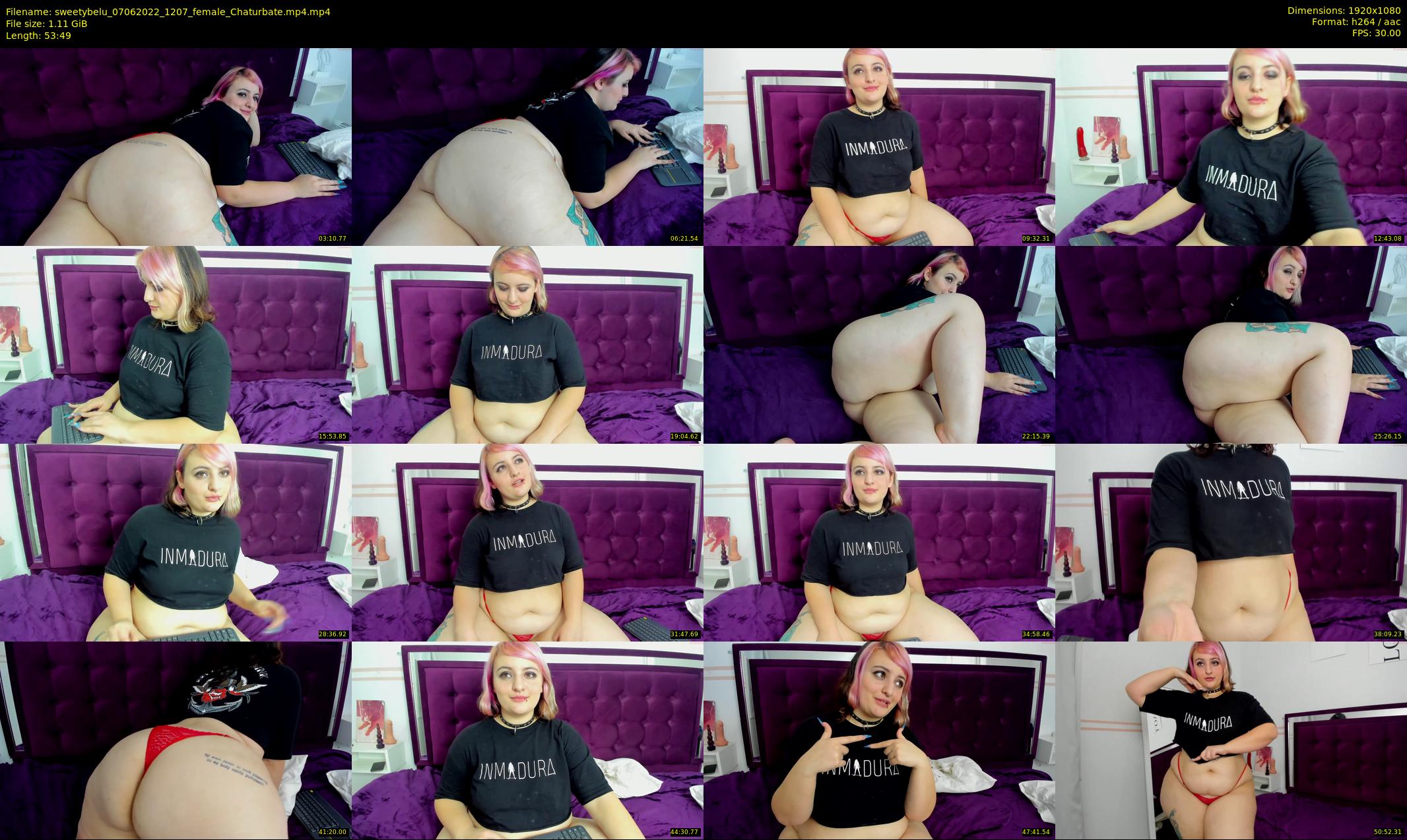 sweetybelu — 54 minute Chaturbate female cam show recording, 1080p, Jun 7, 2022