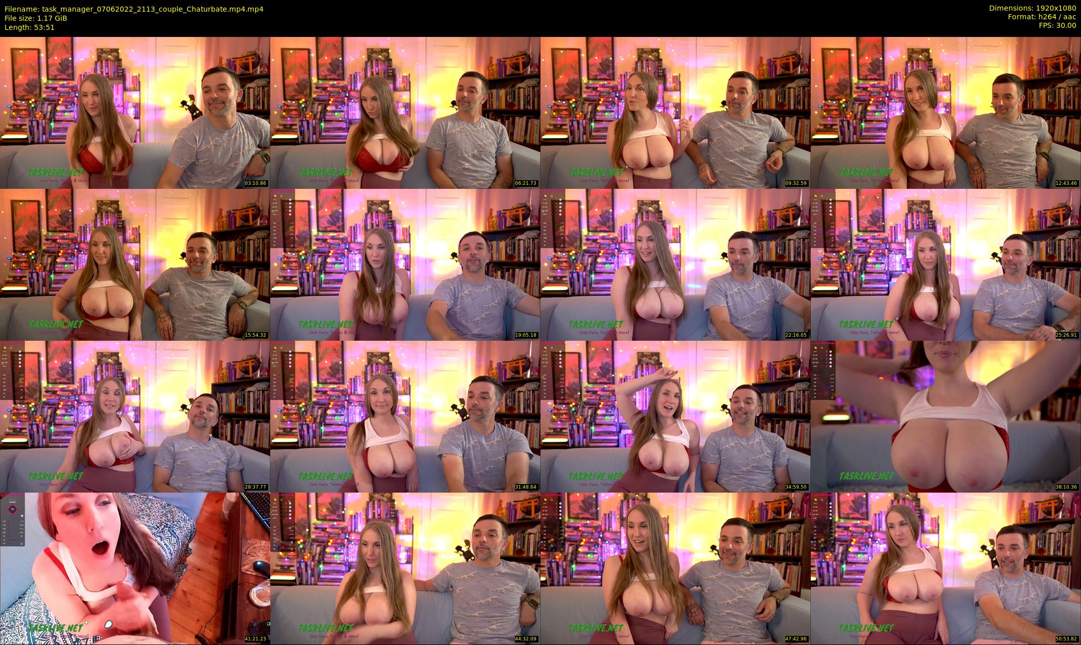 task_manager — 54 minute Chaturbate couple cam show recording, 1080p, Jun 7, 2022