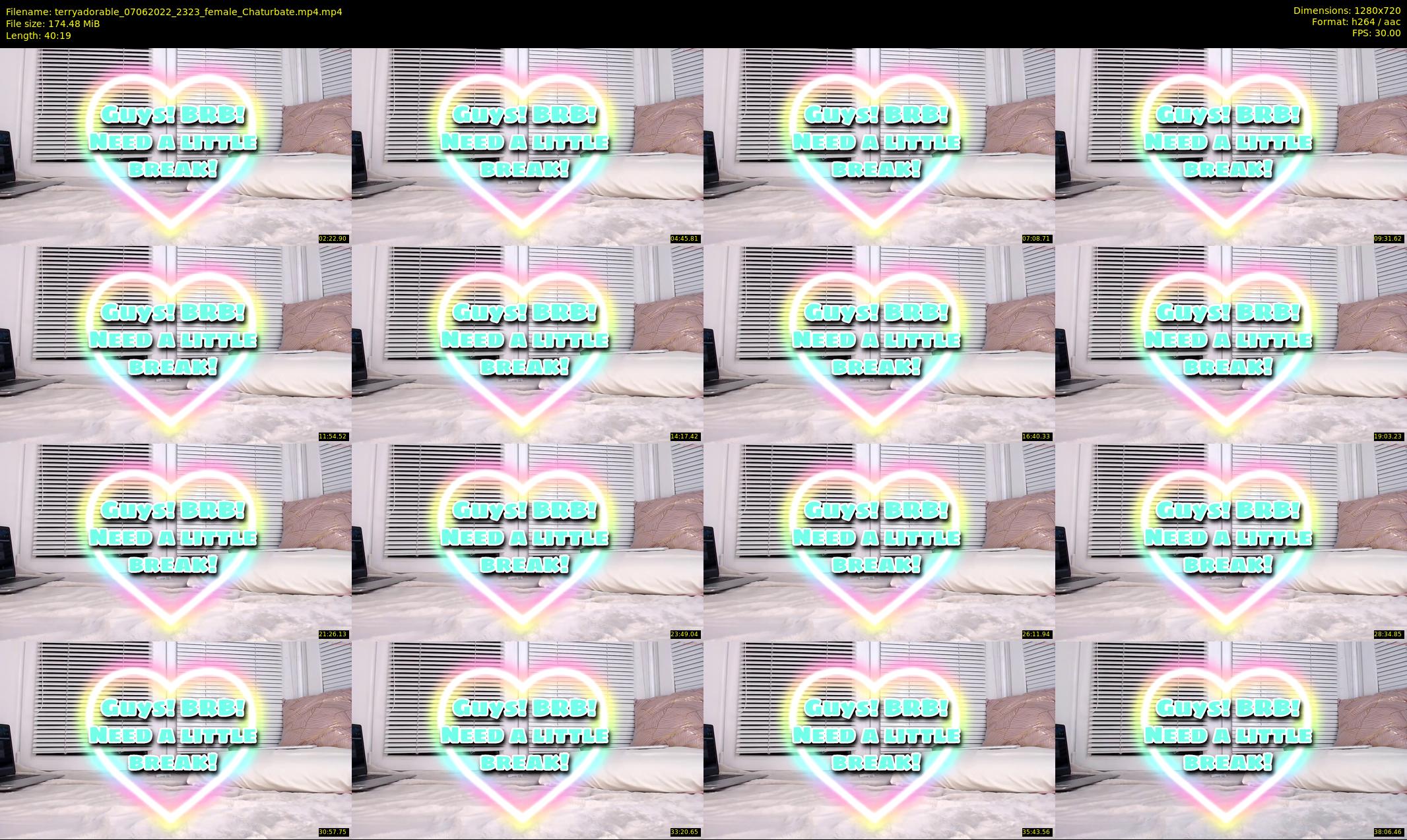 terryadorable — 41 minute Chaturbate female cam show recording, 720p, Jun 7, 2022