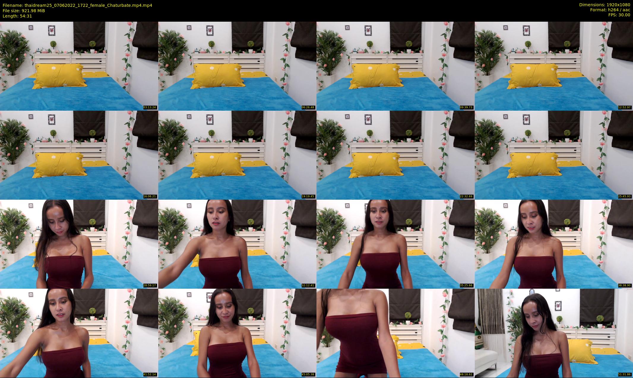thaidream25 — 55 minute Chaturbate female cam show recording, 1080p, Jun 7, 2022