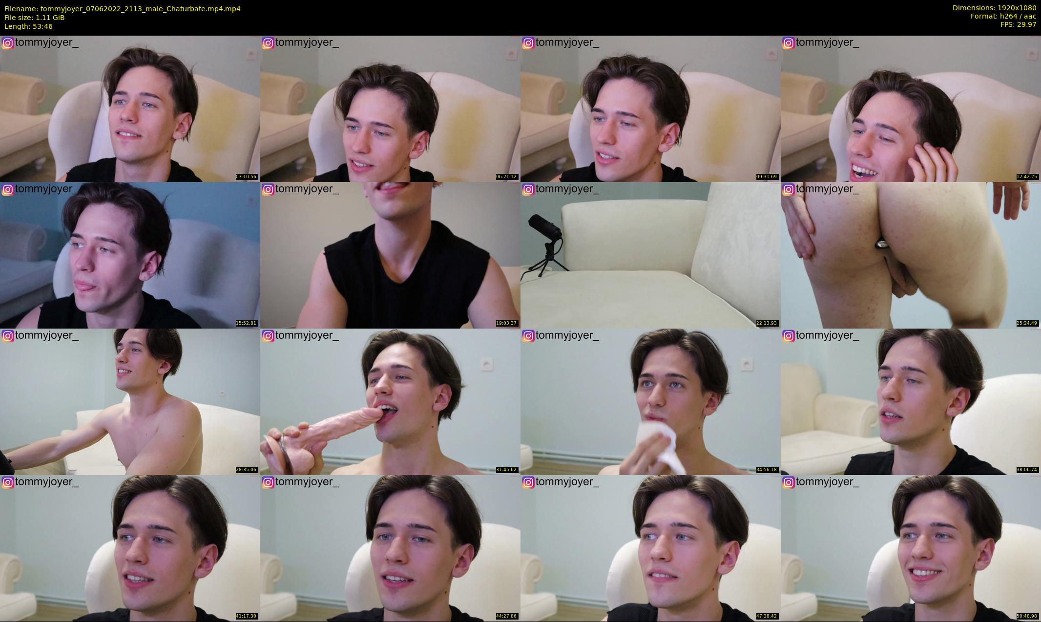 tommyjoyer — 54 minute Chaturbate male cam show recording, 1080p, Jun 7, 2022