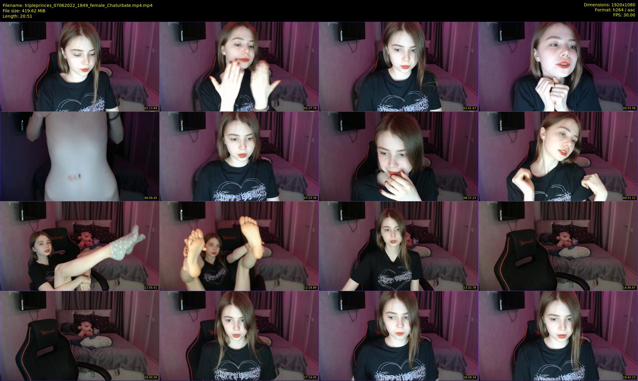 tripleprinces — 21 minute Chaturbate female cam show recording, 1080p, Jun 7, 2022