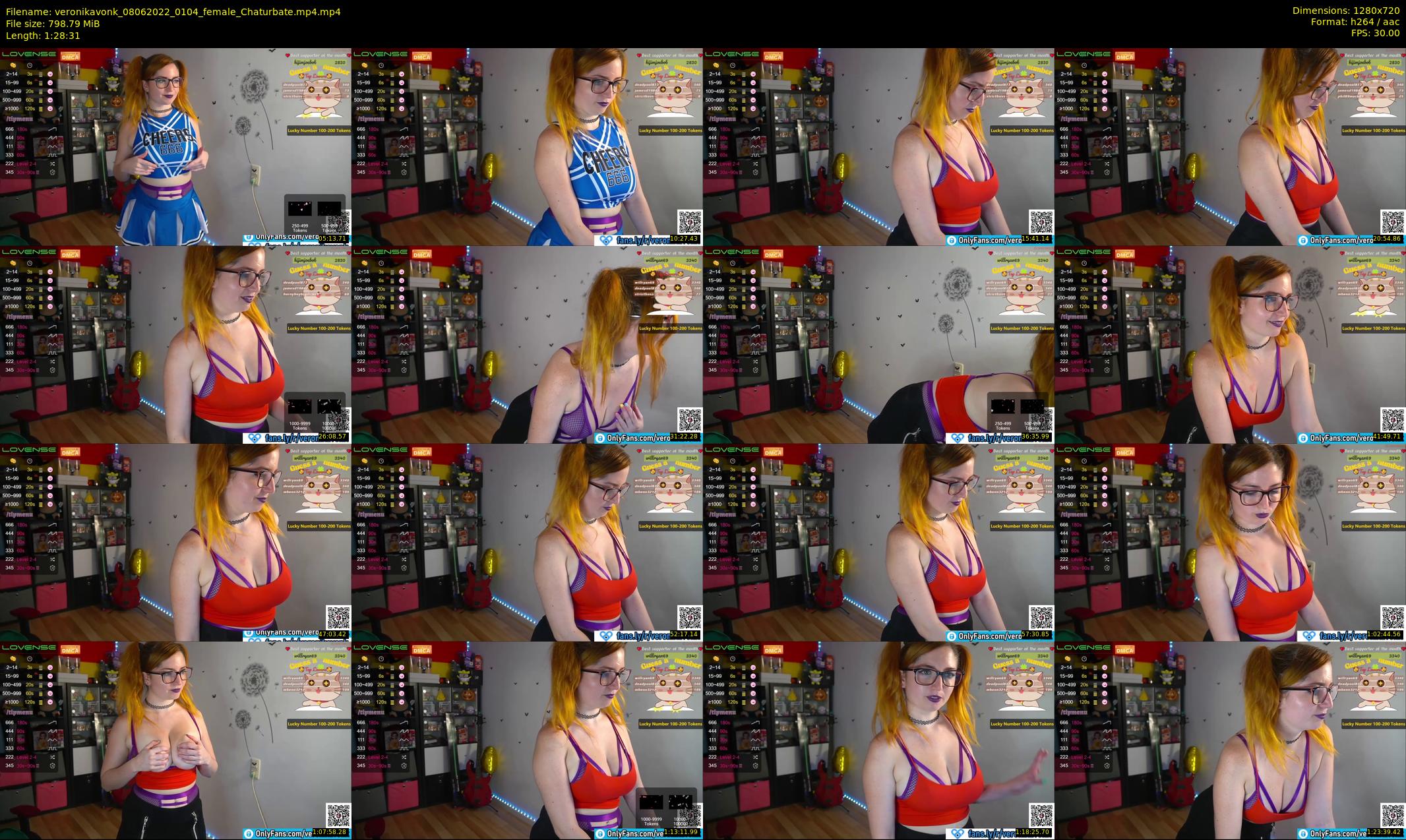 veronikavonk — 89 minute Chaturbate female cam show recording, 720p, Jun 8, 2022