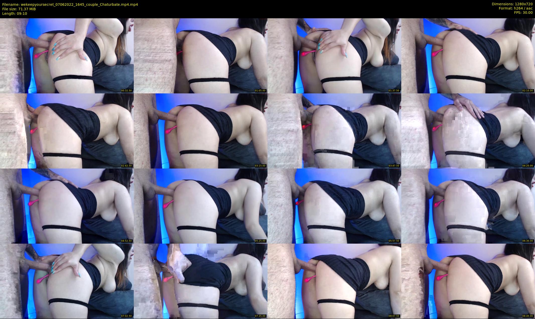 wekeepyoursecret — 10 minute Chaturbate couple cam show recording, 720p, Jun 7, 2022