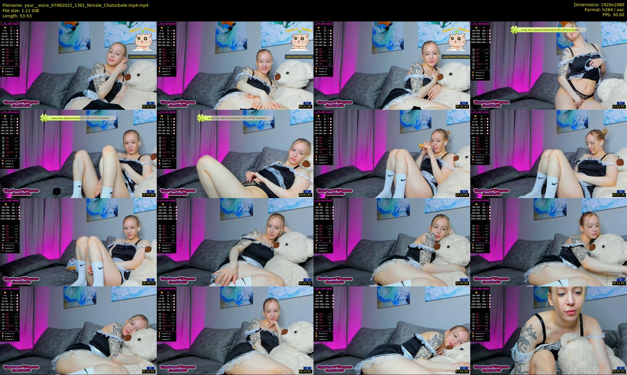 your__voice — 54 minute Chaturbate female cam show recording, 1080p, Jun 7, 2022