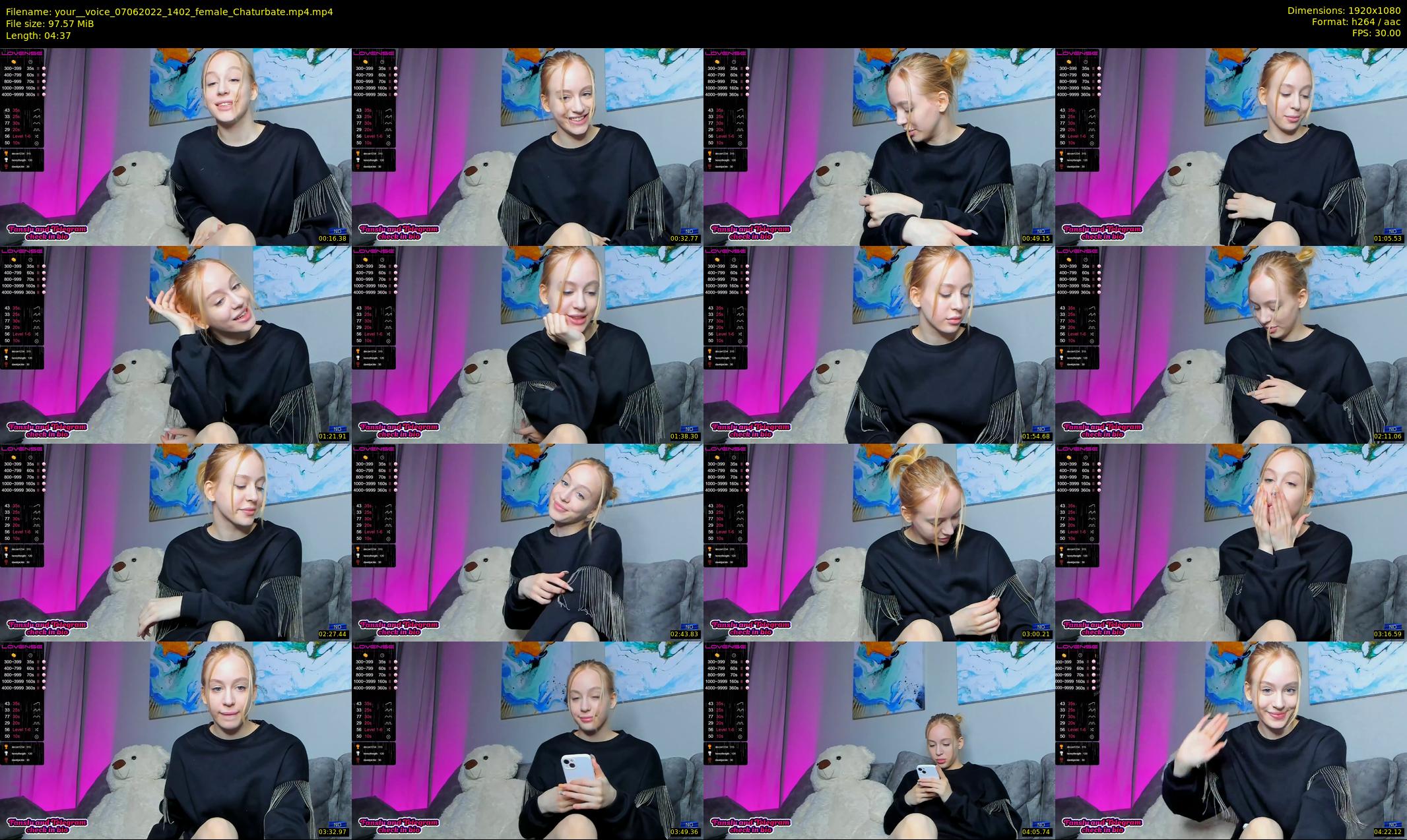 your__voice — 5 minute Chaturbate female cam show recording, 1080p, Jun 7, 2022