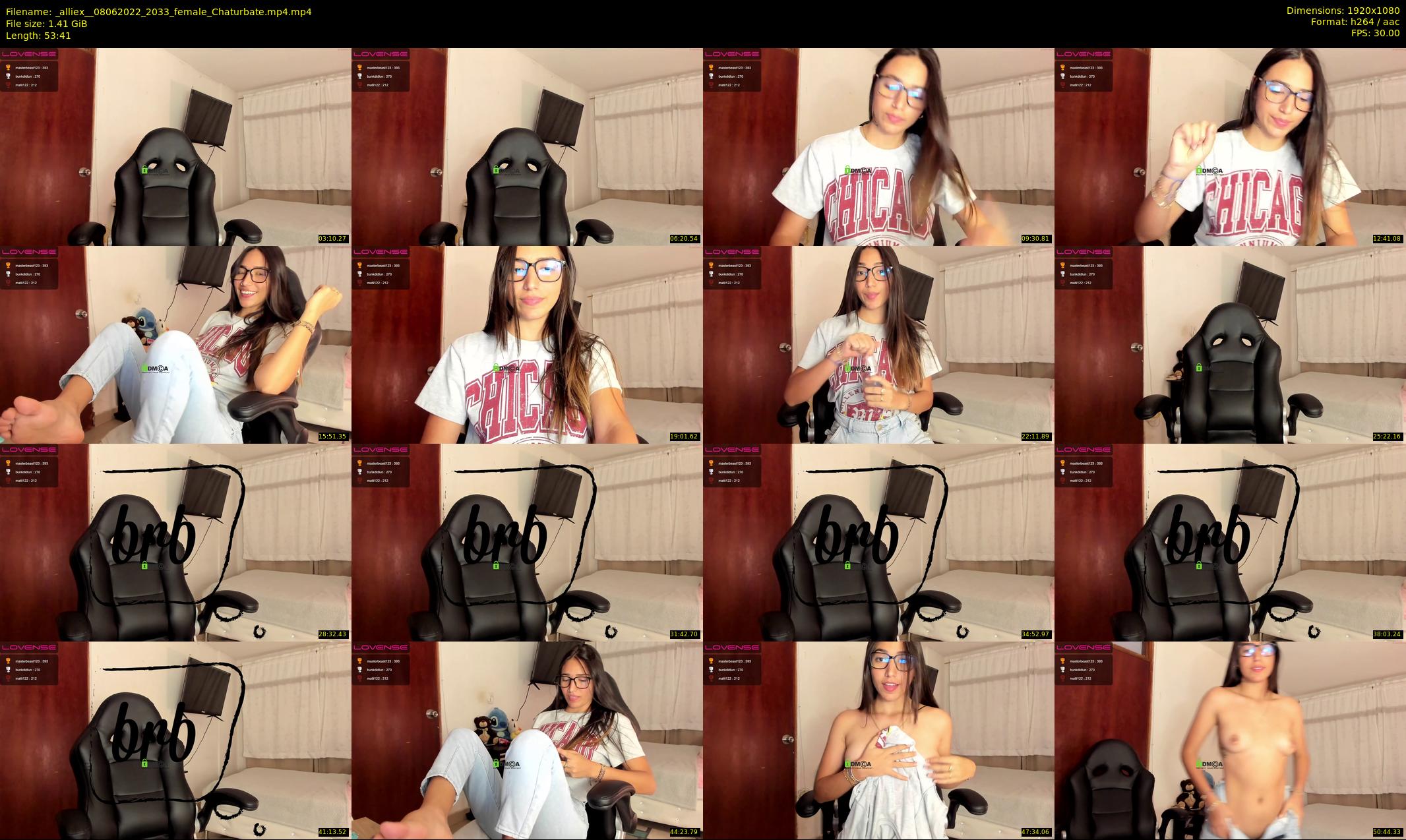 _alliex_ — 54 minute Chaturbate female cam show recording, 1080p, Jun 8, 2022