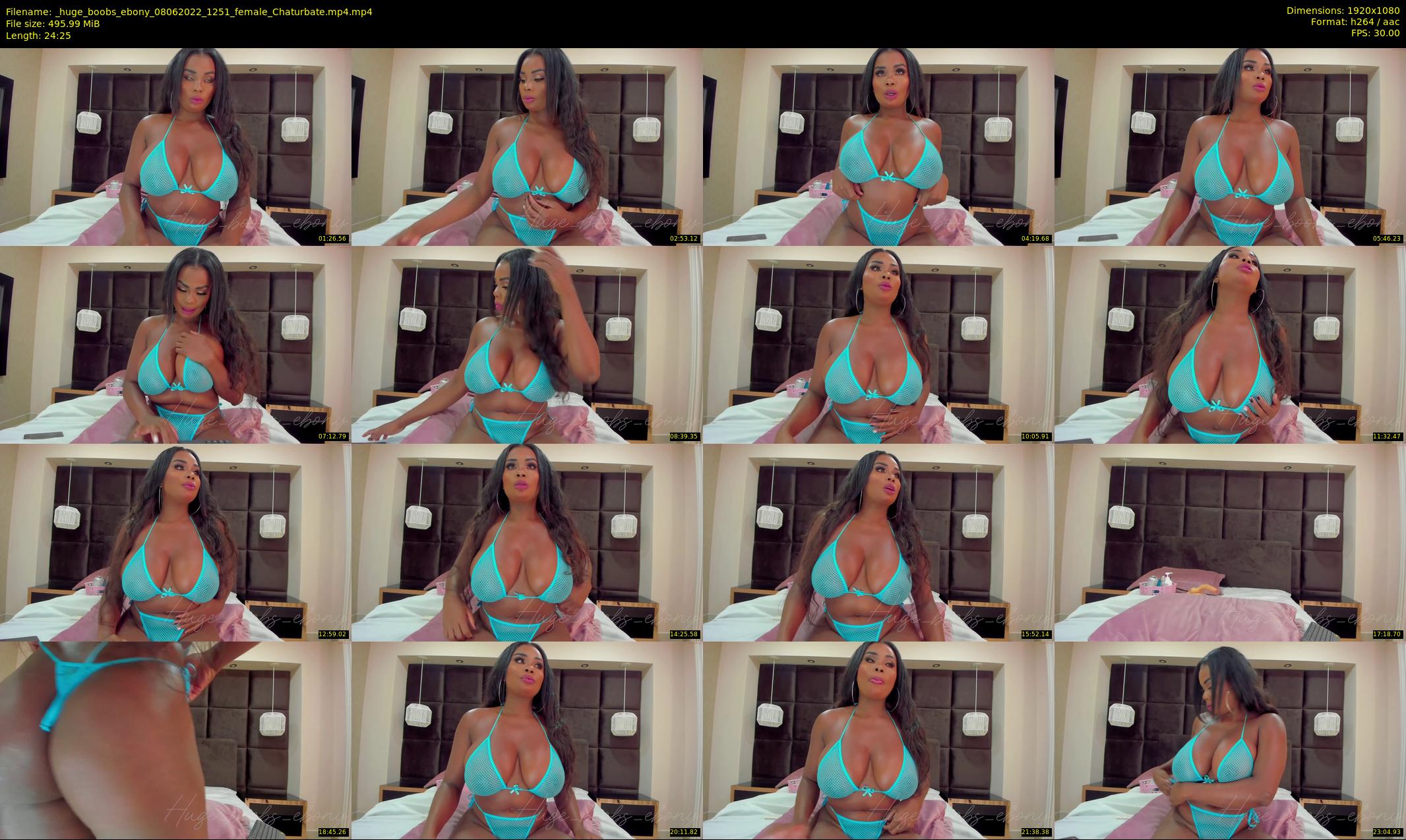 _huge_boobs_ebony — 25 minute Chaturbate female cam show recording, 1080p, Jun 8, 2022