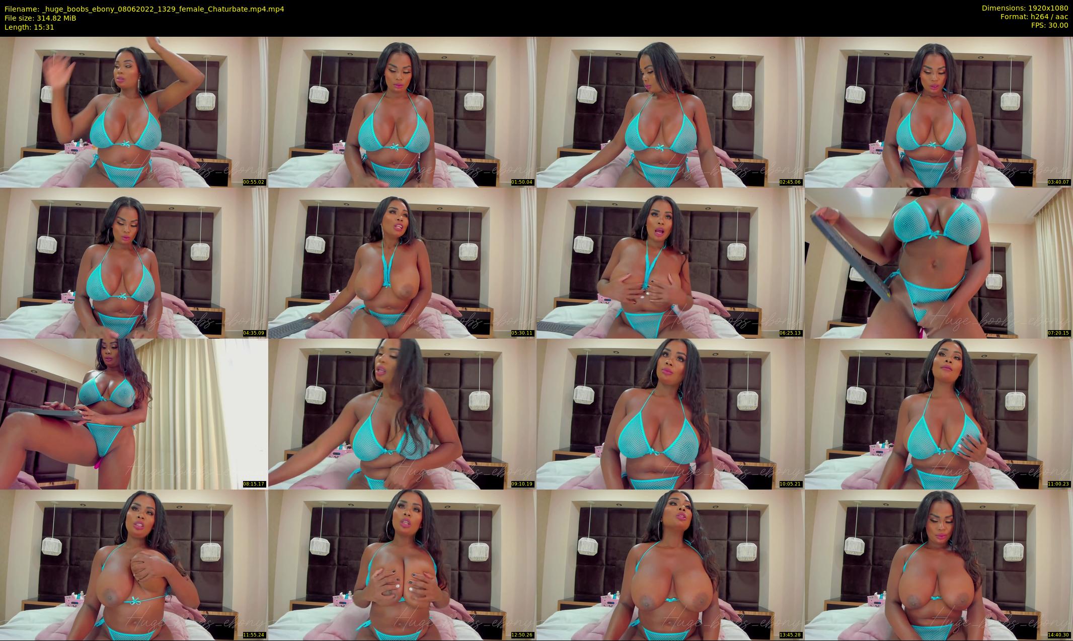 _huge_boobs_ebony — 16 minute Chaturbate female cam show recording, 1080p, Jun 8, 2022