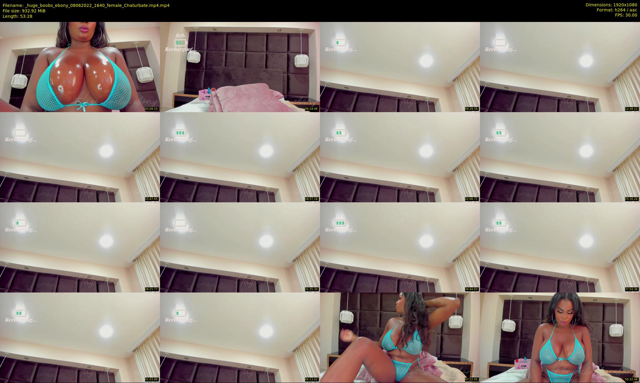 _huge_boobs_ebony — 54 minute Chaturbate female cam show recording, 1080p, Jun 8, 2022