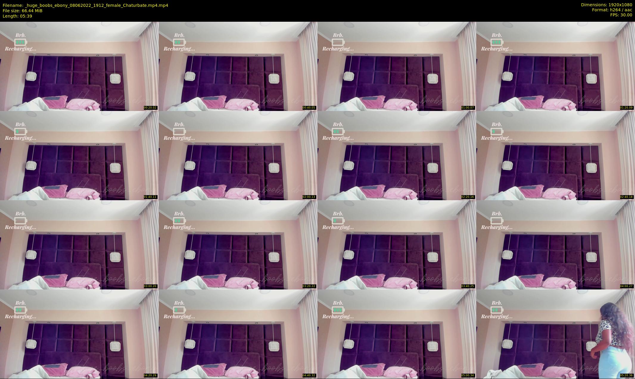 _huge_boobs_ebony — 6 minute Chaturbate female cam show recording, 1080p, Jun 8, 2022