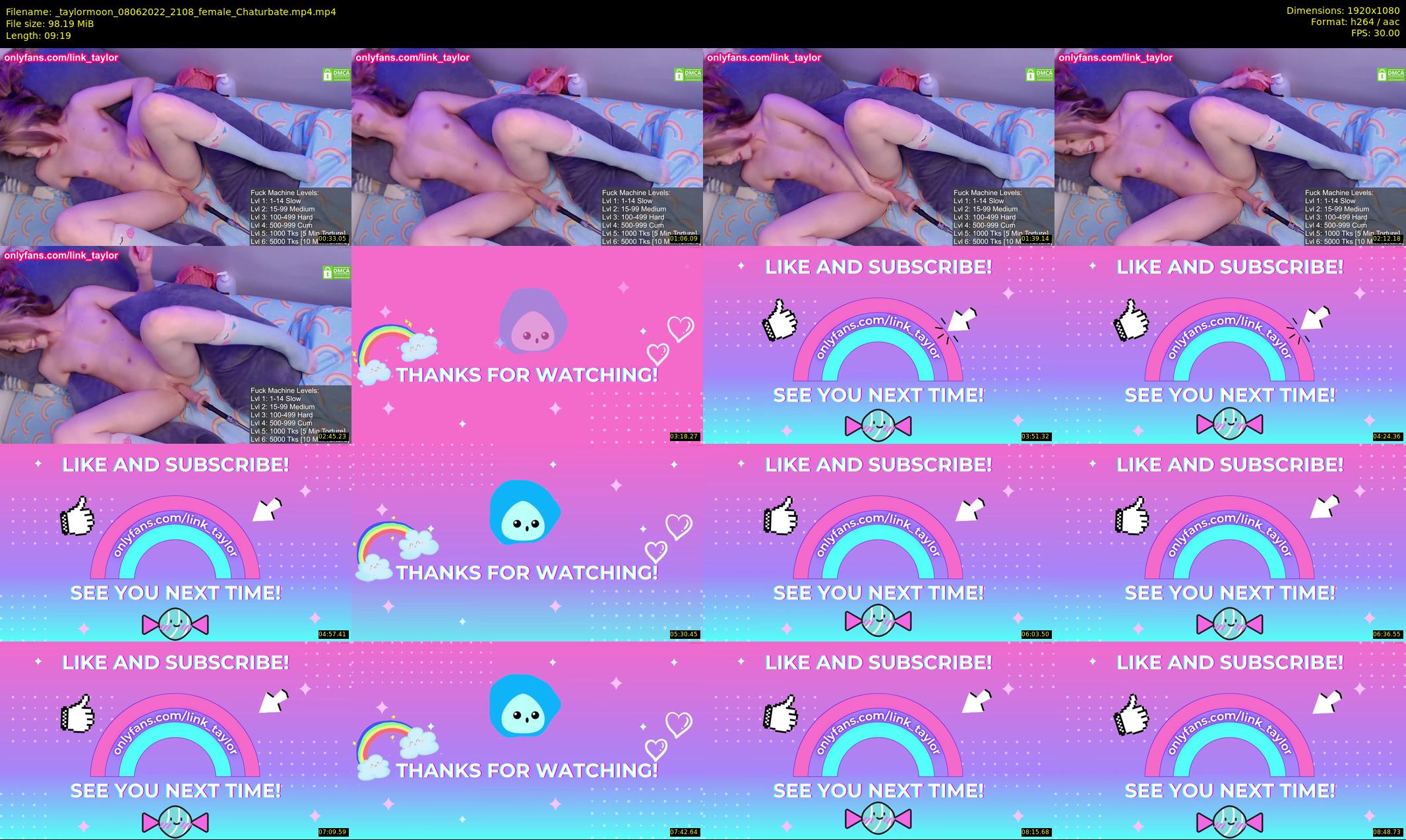 _taylormoon — 10 minute Chaturbate female cam show recording, 1080p, Jun 8, 2022