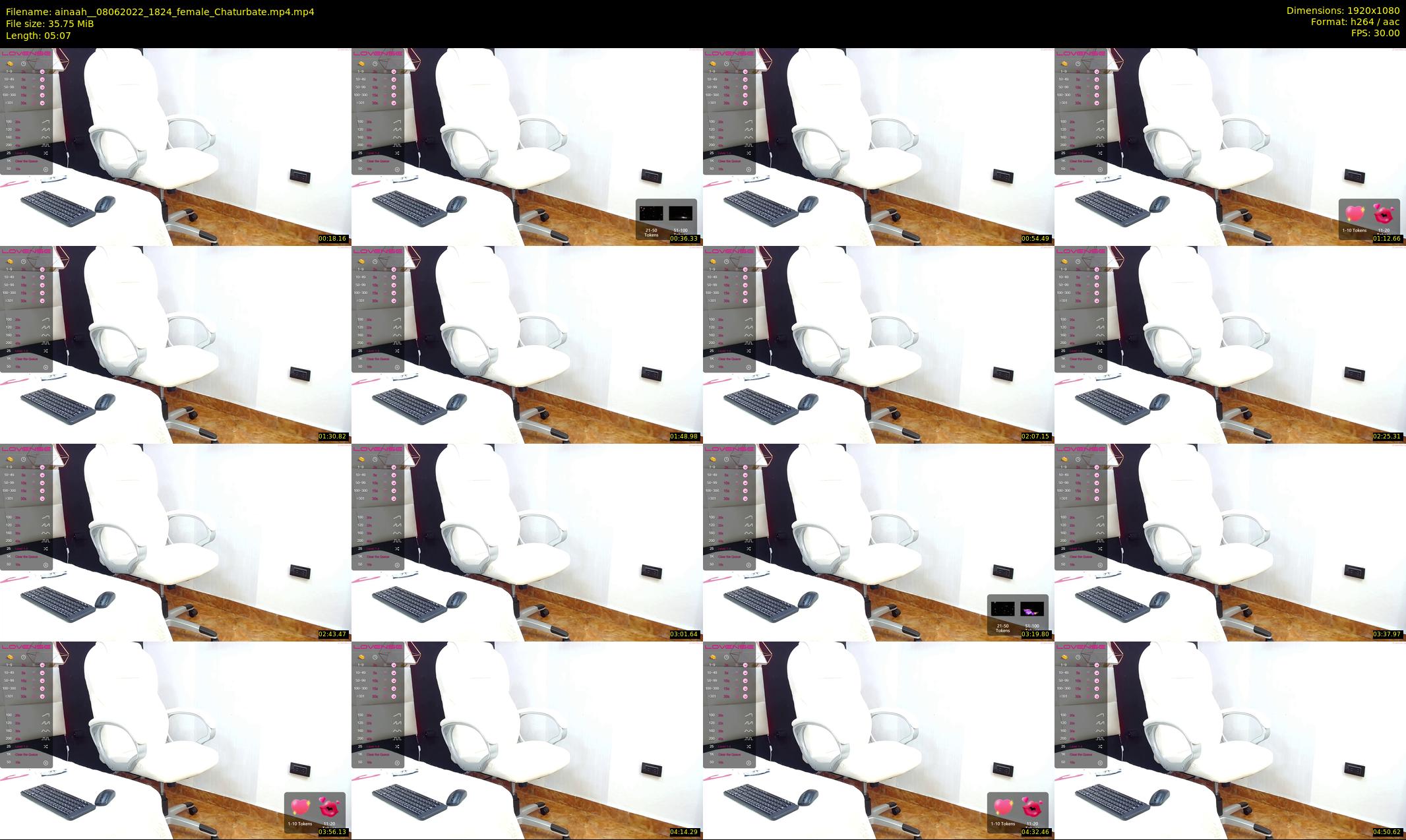 ainaah_ — 6 minute Chaturbate female cam show recording, 1080p, Jun 8, 2022