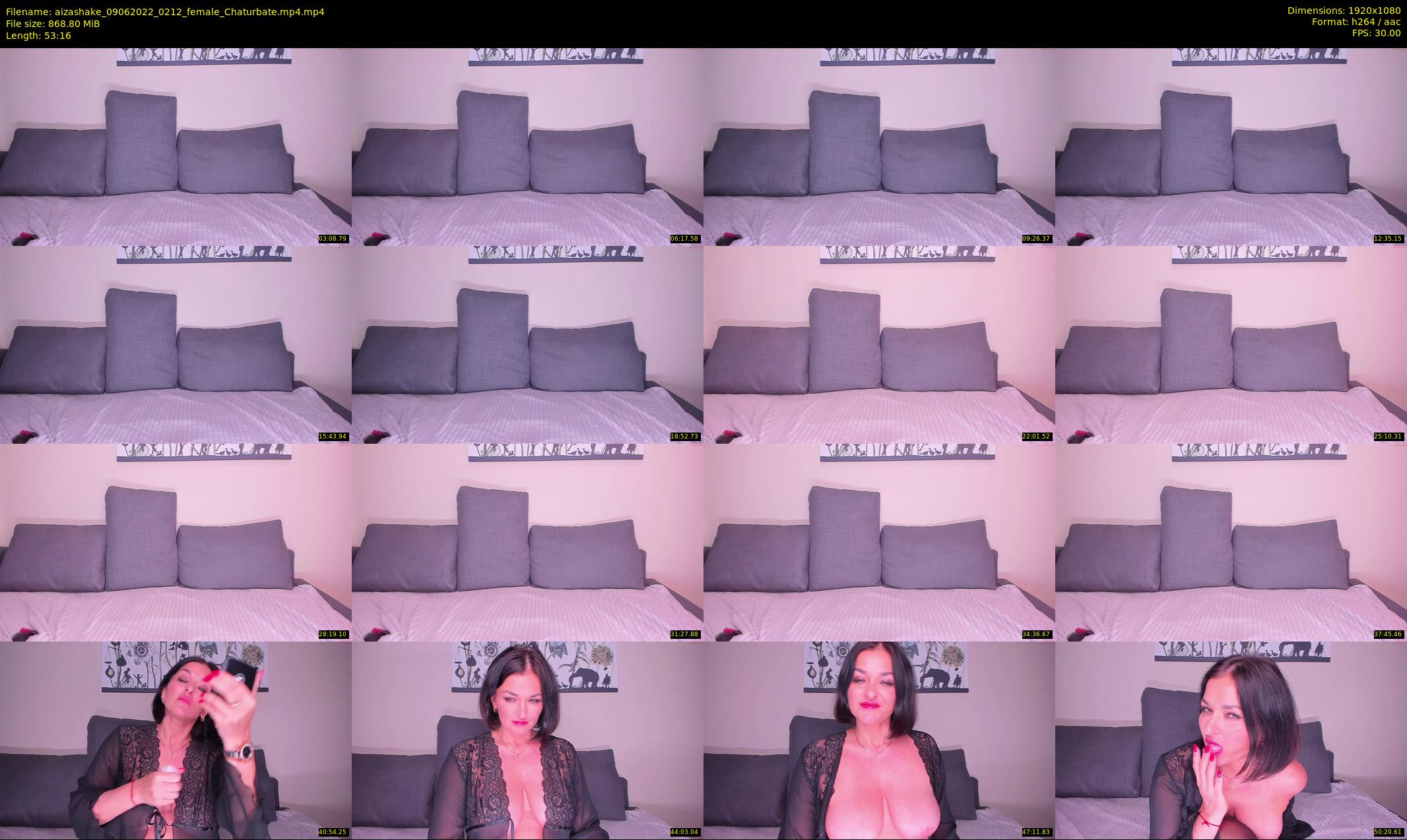aizashake — 54 minute Chaturbate female cam show recording, 1080p, Jun 9, 2022