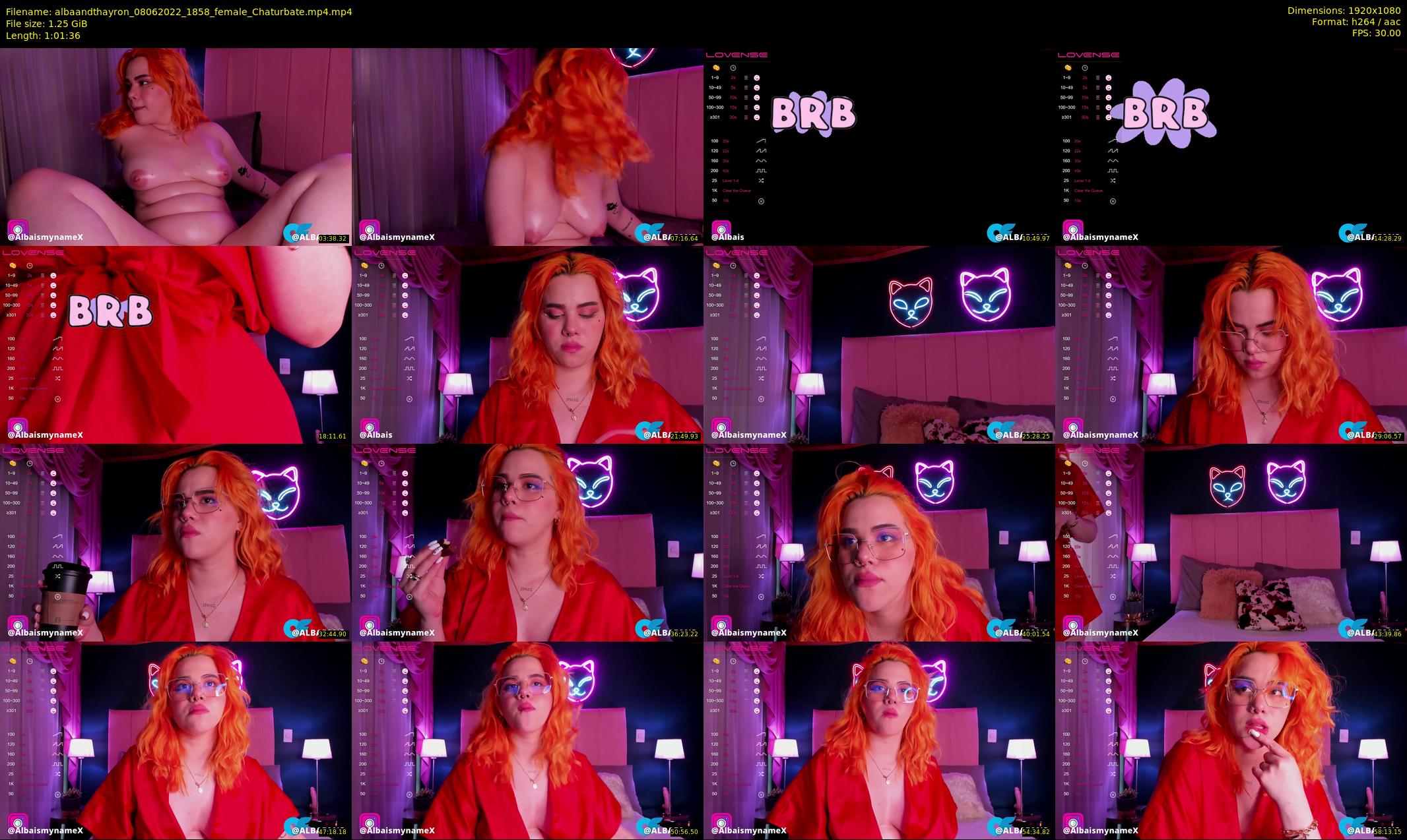 albaandthayron — 62 minute Chaturbate couple cam show recording, 1080p, Jun 8, 2022