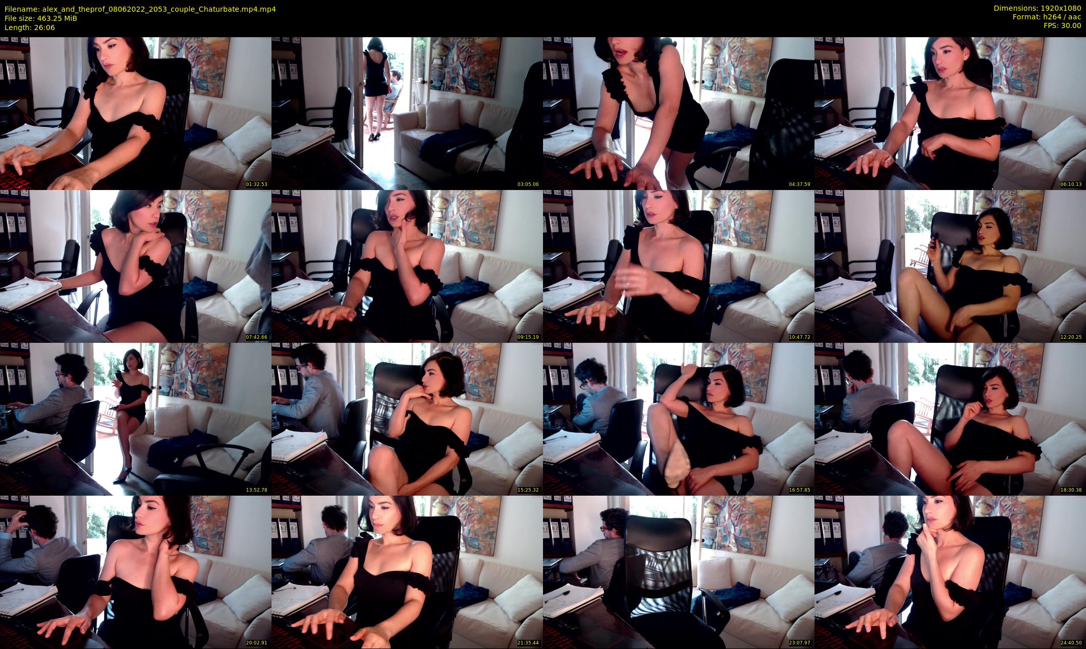 alex_and_theprof — 27 minute Chaturbate couple cam show recording, 1080p, Jun 8, 2022