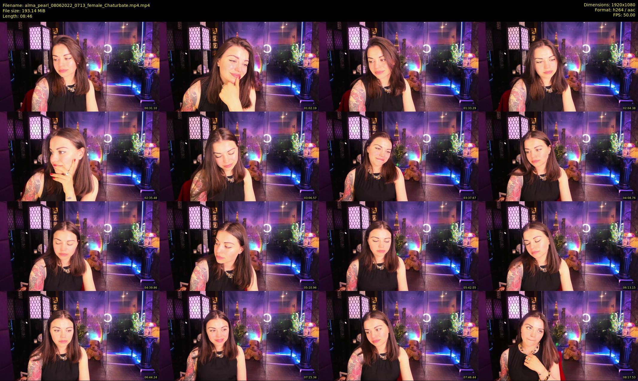 alma_pearl — 9 minute Chaturbate female cam show recording, 1080p, Jun 8, 2022