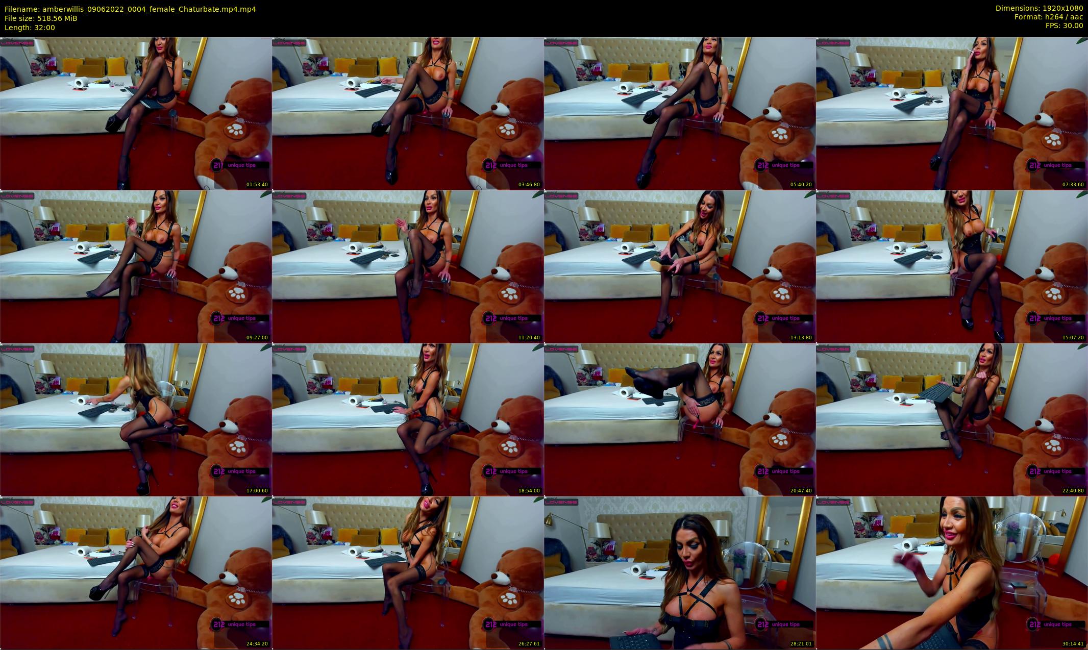 amberwillis — 32 minute Chaturbate female cam show recording, 1080p, Jun 9, 2022