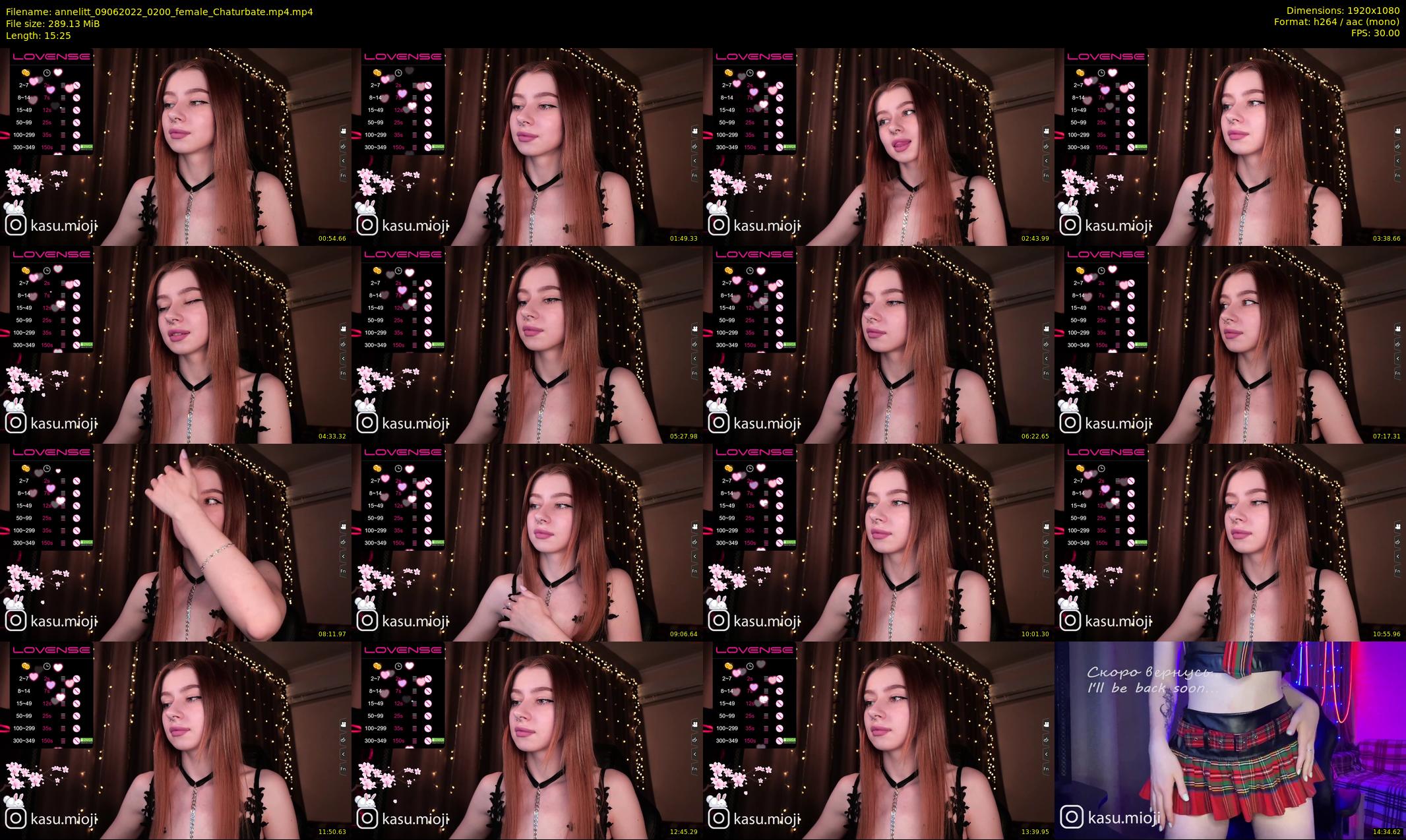 annelitt — 16 minute Chaturbate female cam show recording, 1080p, Jun 9, 2022