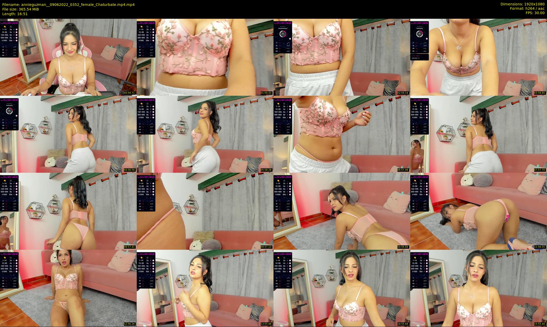 annieguzman_ — 17 minute Chaturbate female cam show recording, 1080p, Jun 9, 2022