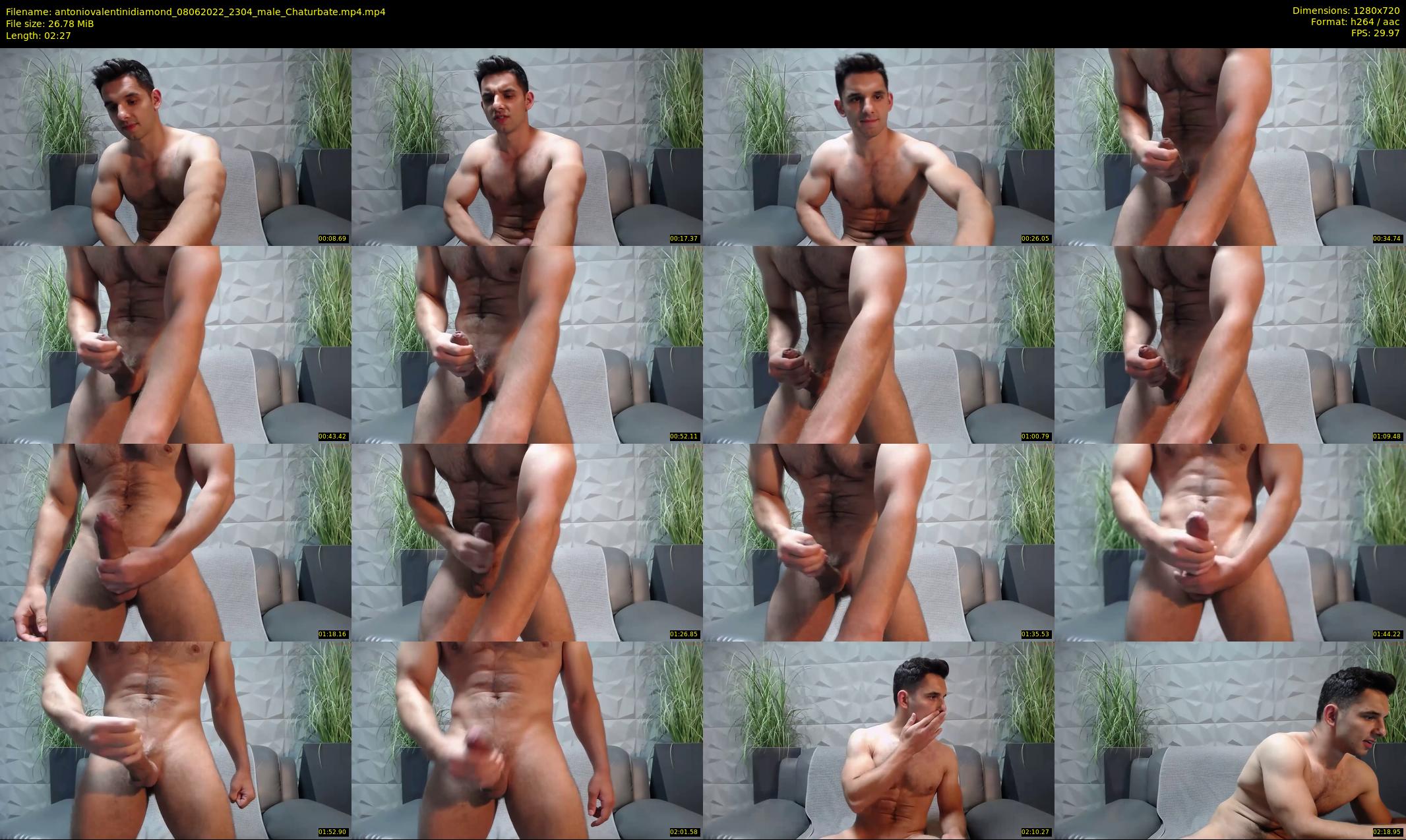 antoniovalentinidiamond — 3 minute Chaturbate male cam show recording, 720p, Jun 8, 2022