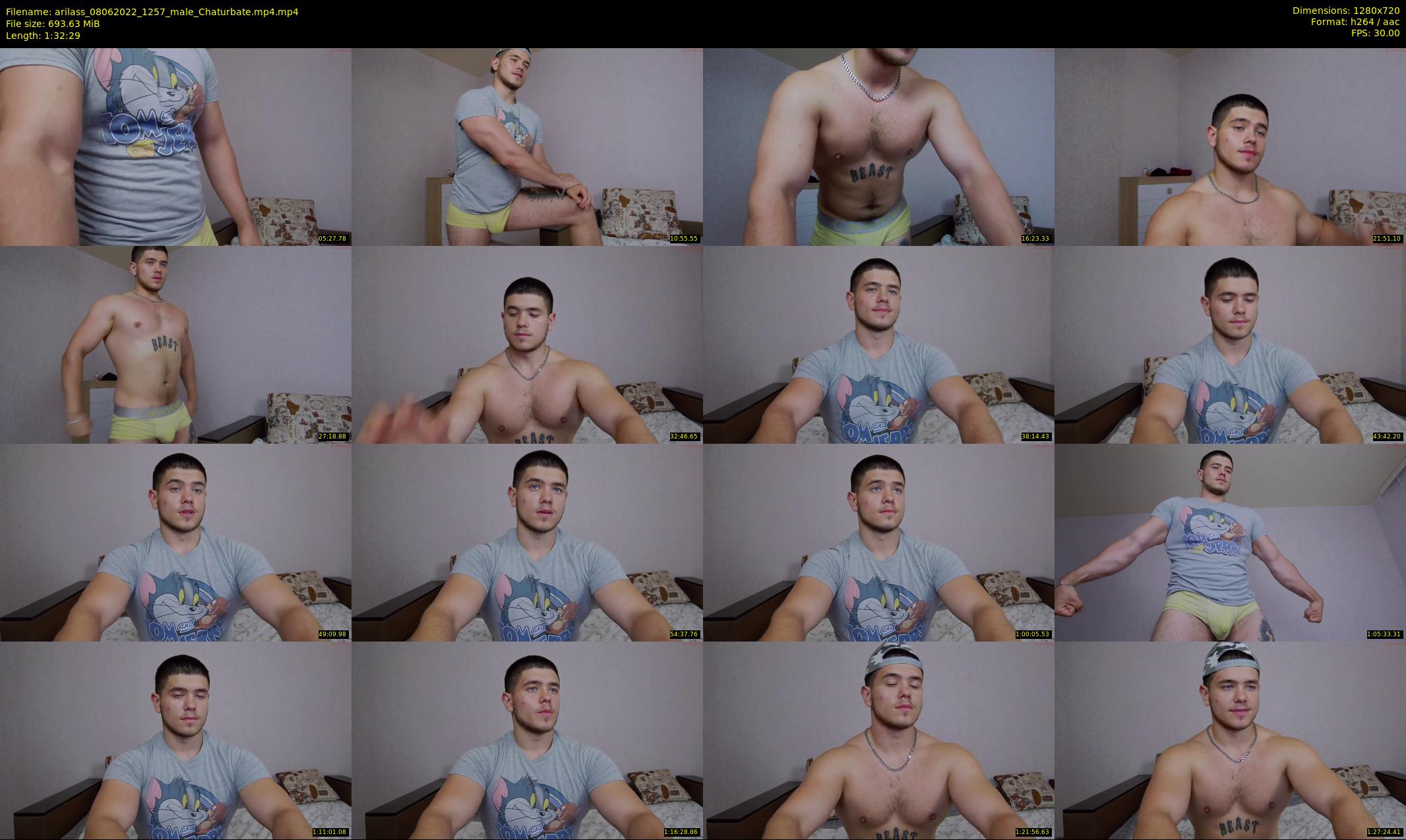 arilass — 93 minute Chaturbate male cam show recording, 720p, Jun 8, 2022