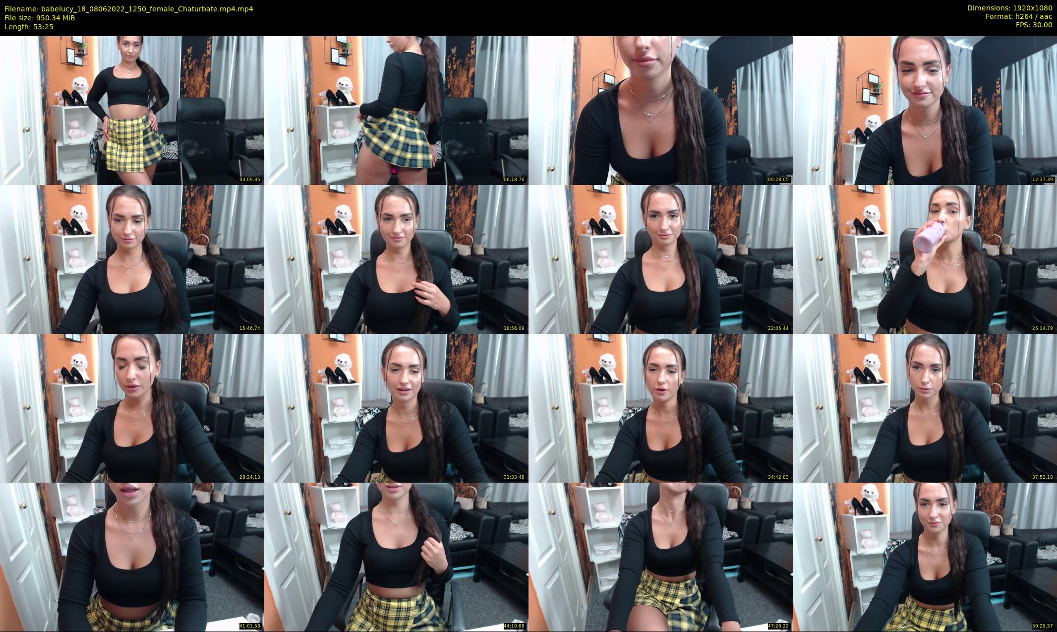 babelucy_18 — 54 minute Chaturbate female cam show recording, 1080p, Jun 8, 2022