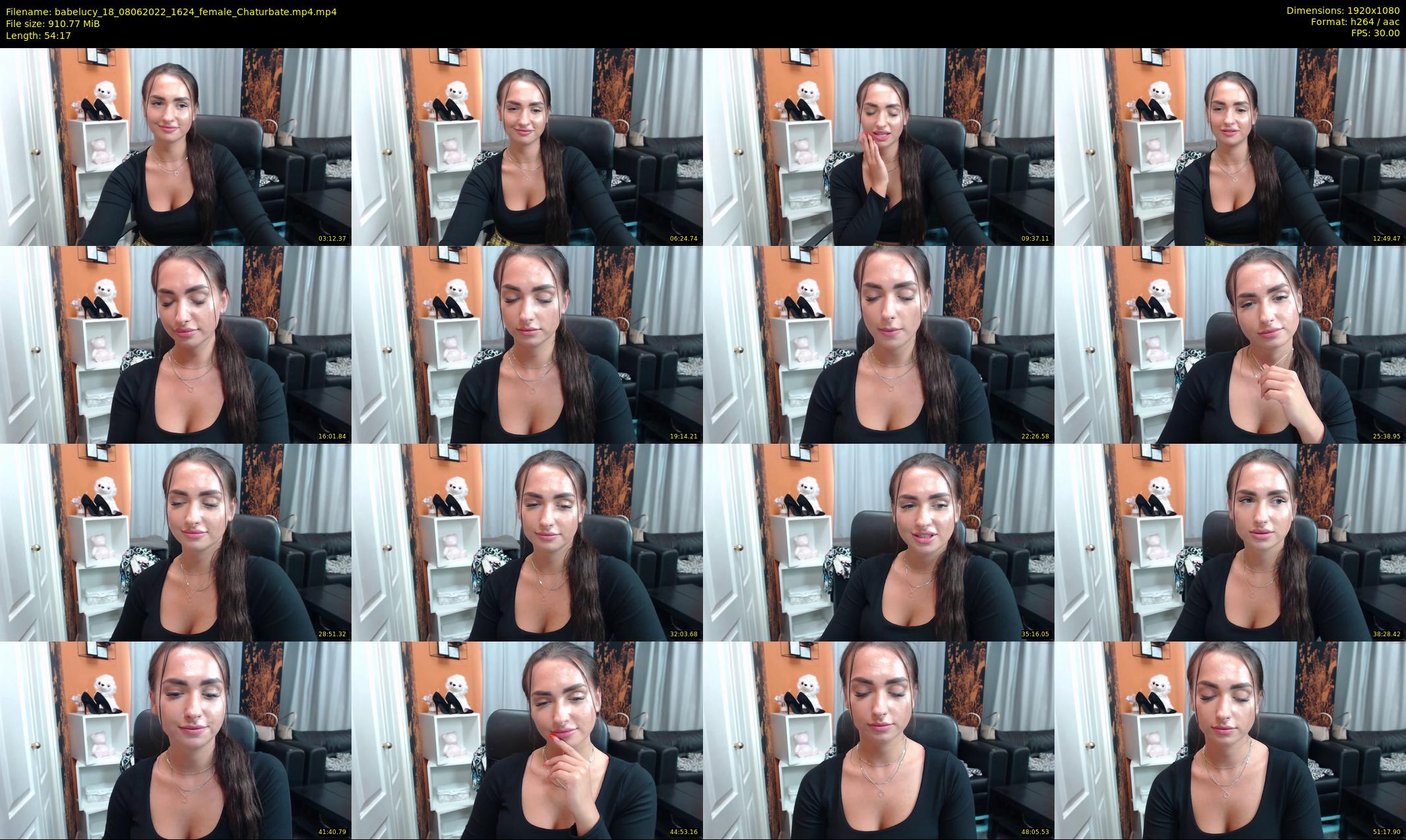 babelucy_18 — 55 minute Chaturbate female cam show recording, 1080p, Jun 8, 2022