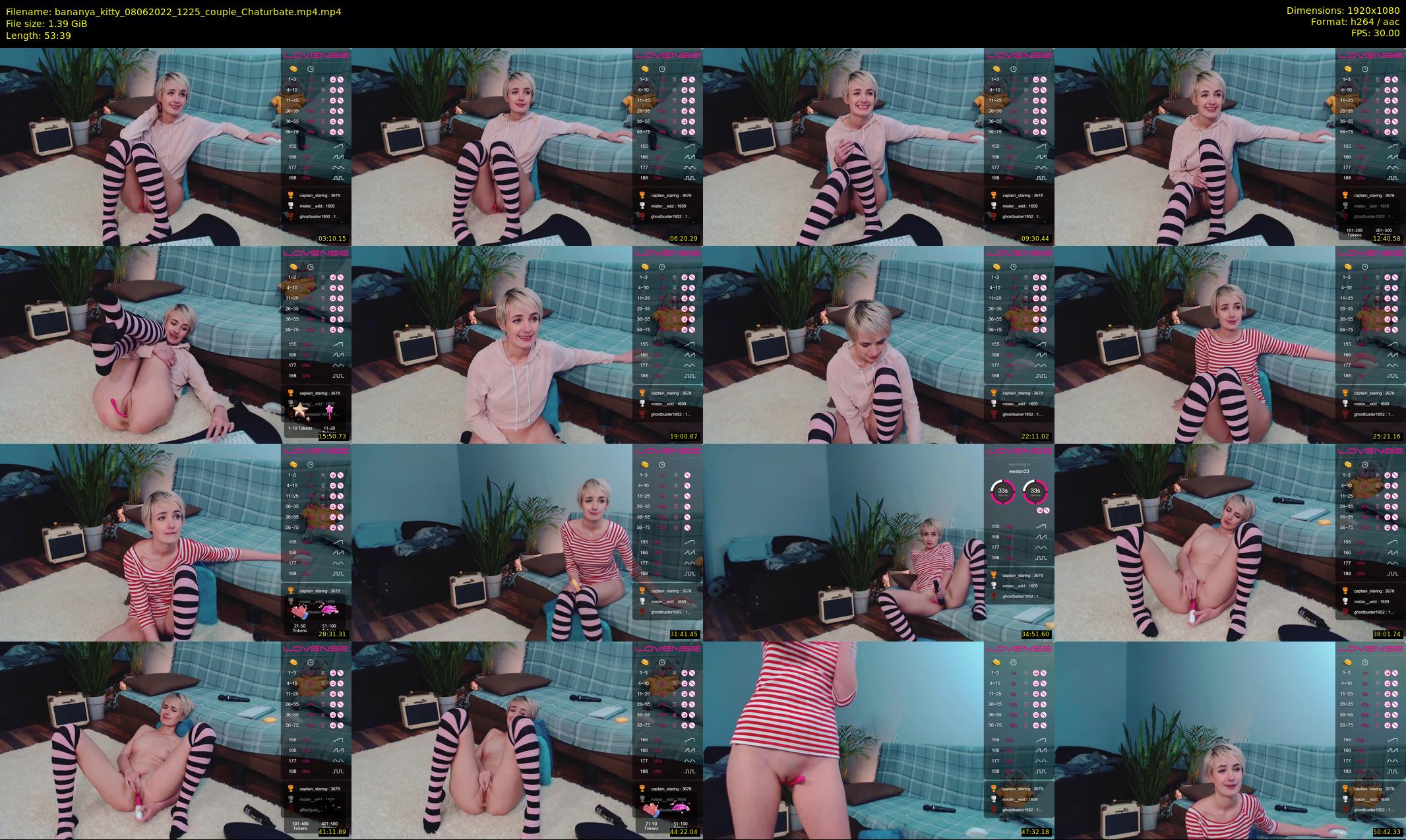bananya_kitty — 54 minute Chaturbate couple cam show recording, 1080p, Jun 8, 2022