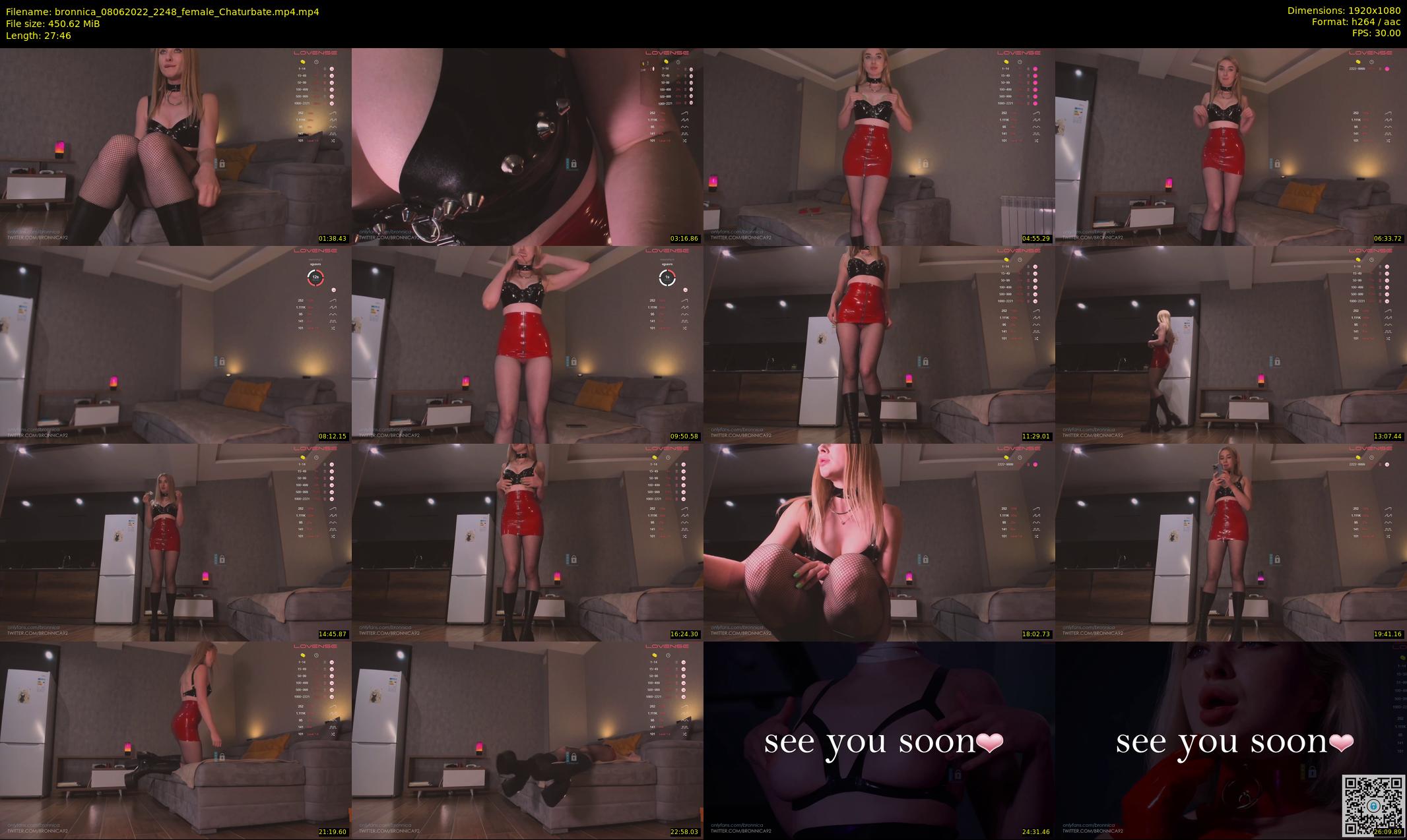 bronnica — 28 minute Chaturbate female cam show recording, 1080p, Jun 8, 2022
