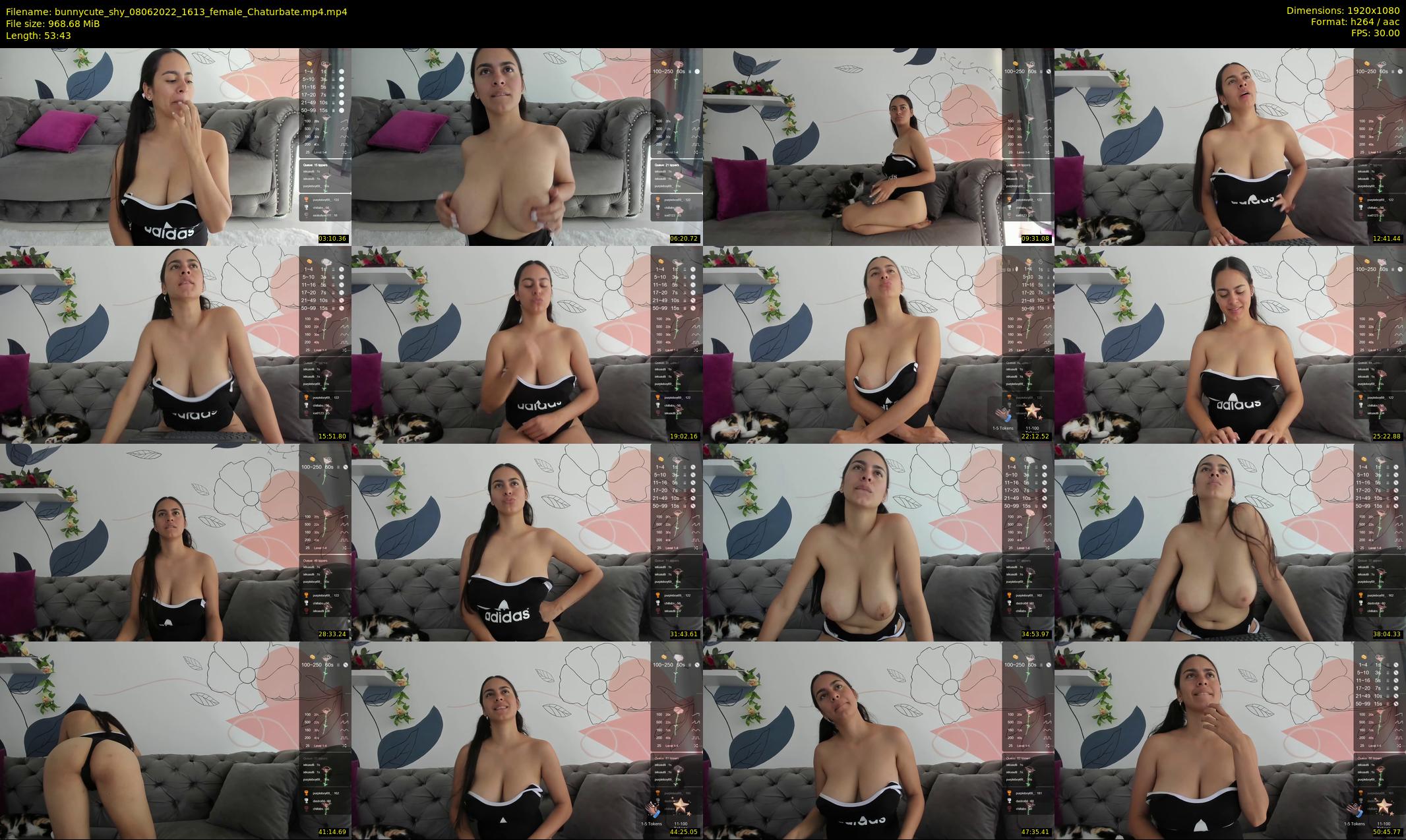 bunnycute_shy — 54 minute Chaturbate female cam show recording, 1080p, Jun 8, 2022