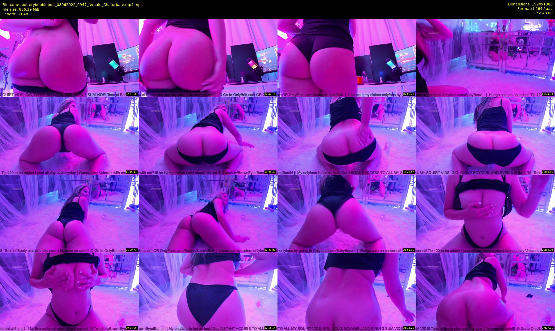 butterybubblebutt — 40 minute Chaturbate couple cam show recording, 1080p, Jun 8, 2022